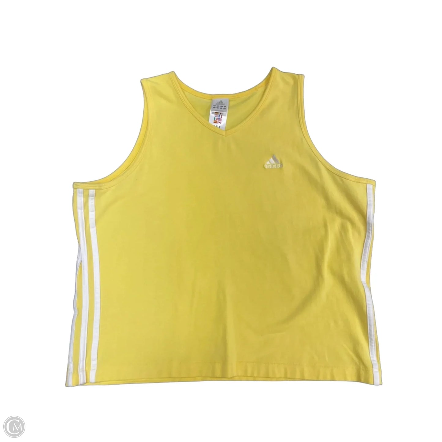 Tank Top By Adidas In Yellow, Size: Xl