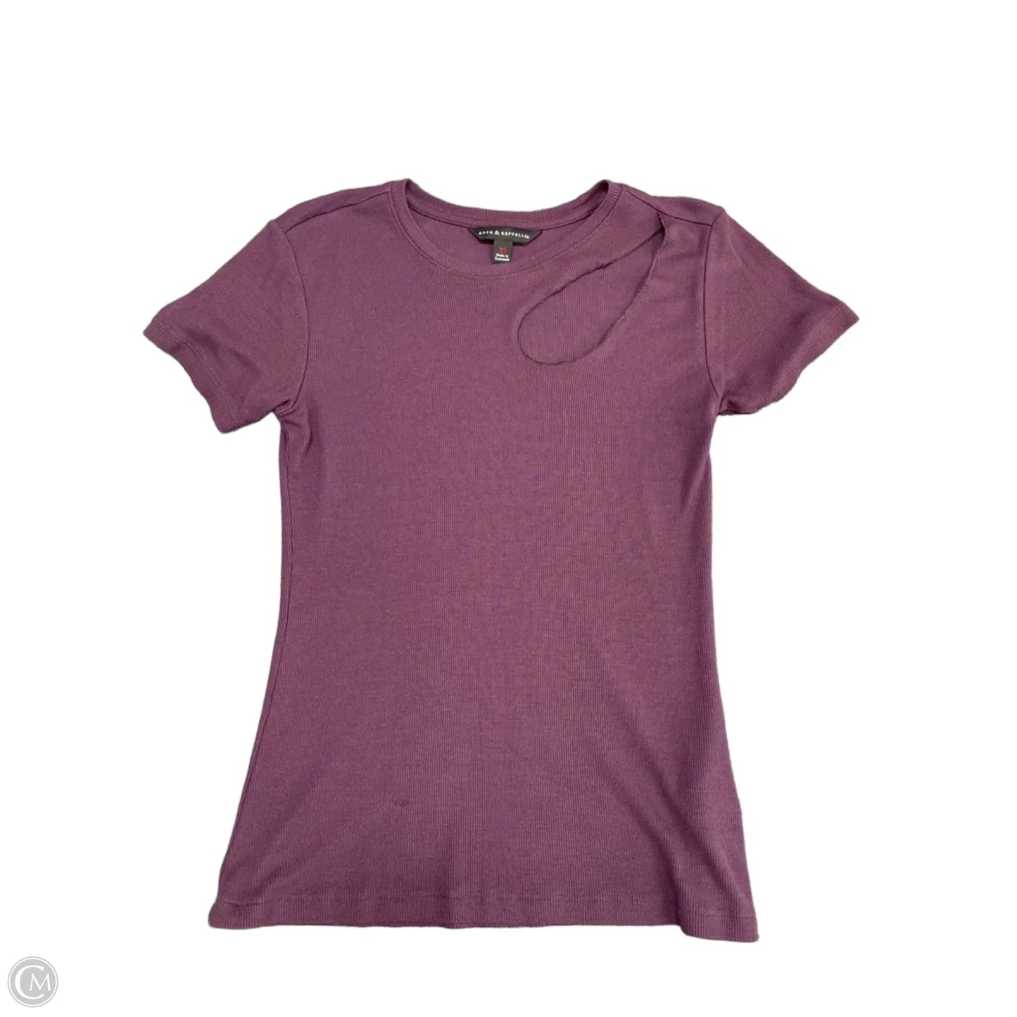 Top Short Sleeve By Rock And Republic In Purple, Size: Xs