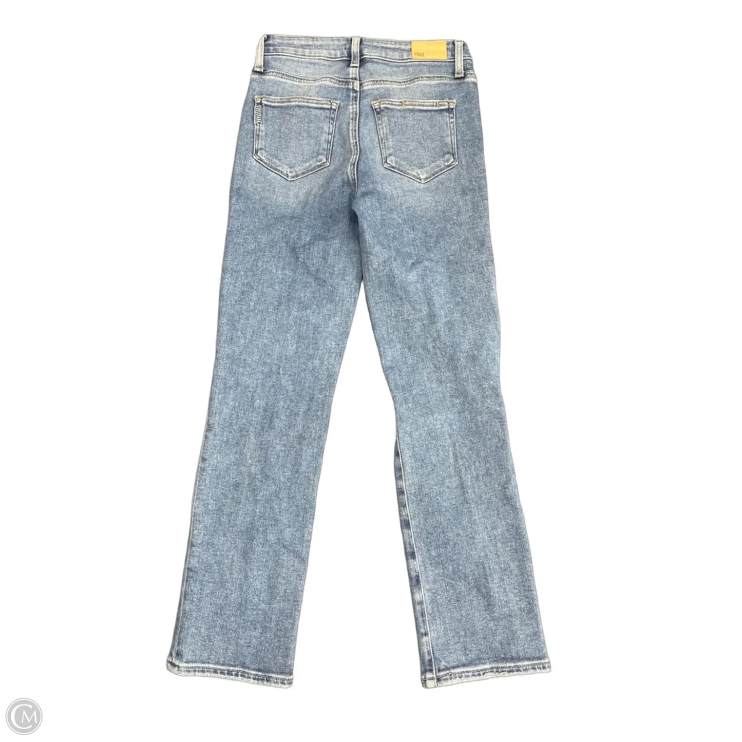 Jeans Straight By Paige In Blue Denim, Size: 0