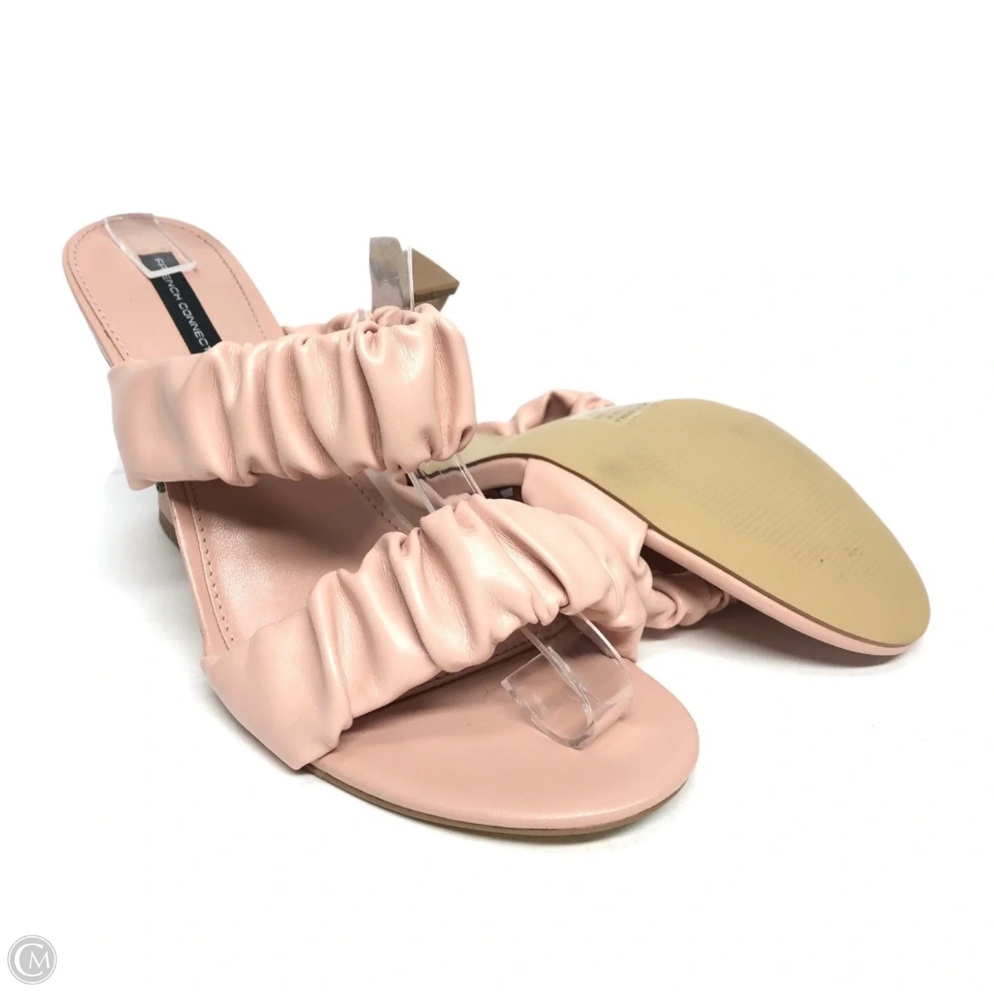 Sandals Heels Block By French Connection In Pink, Size: 8.5
