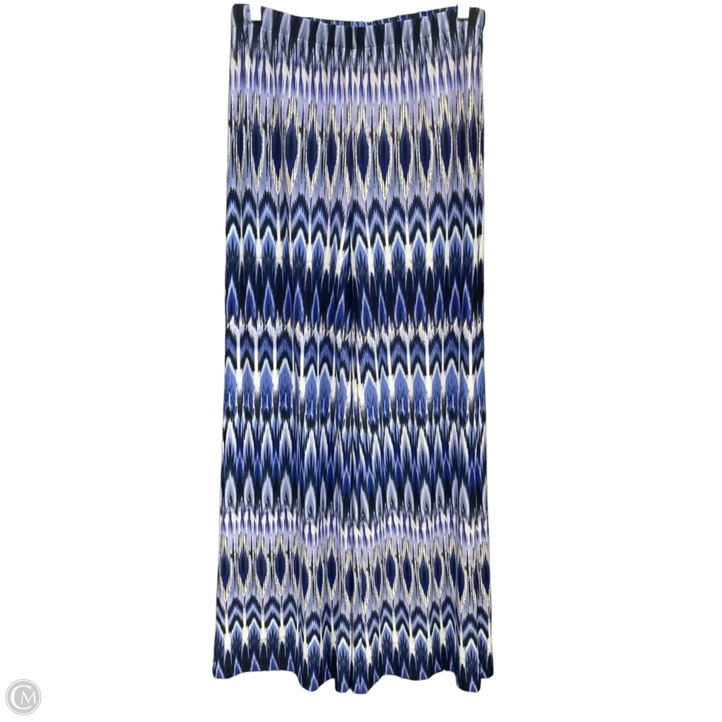 Pants Wide Leg By Chicos In Blue & White, Size: S