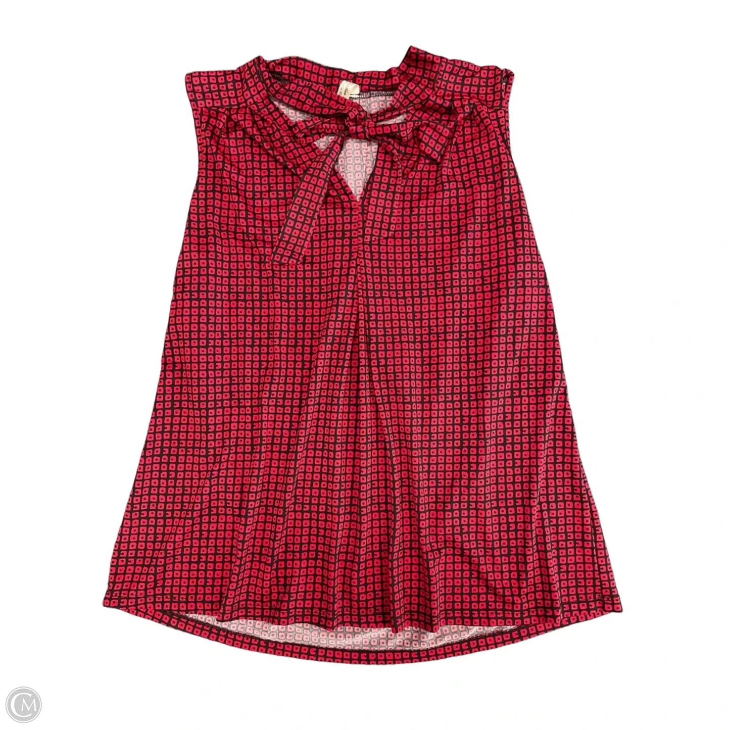 Top Sleeveless By Perseption Concept In Black & Red, Size: Xl