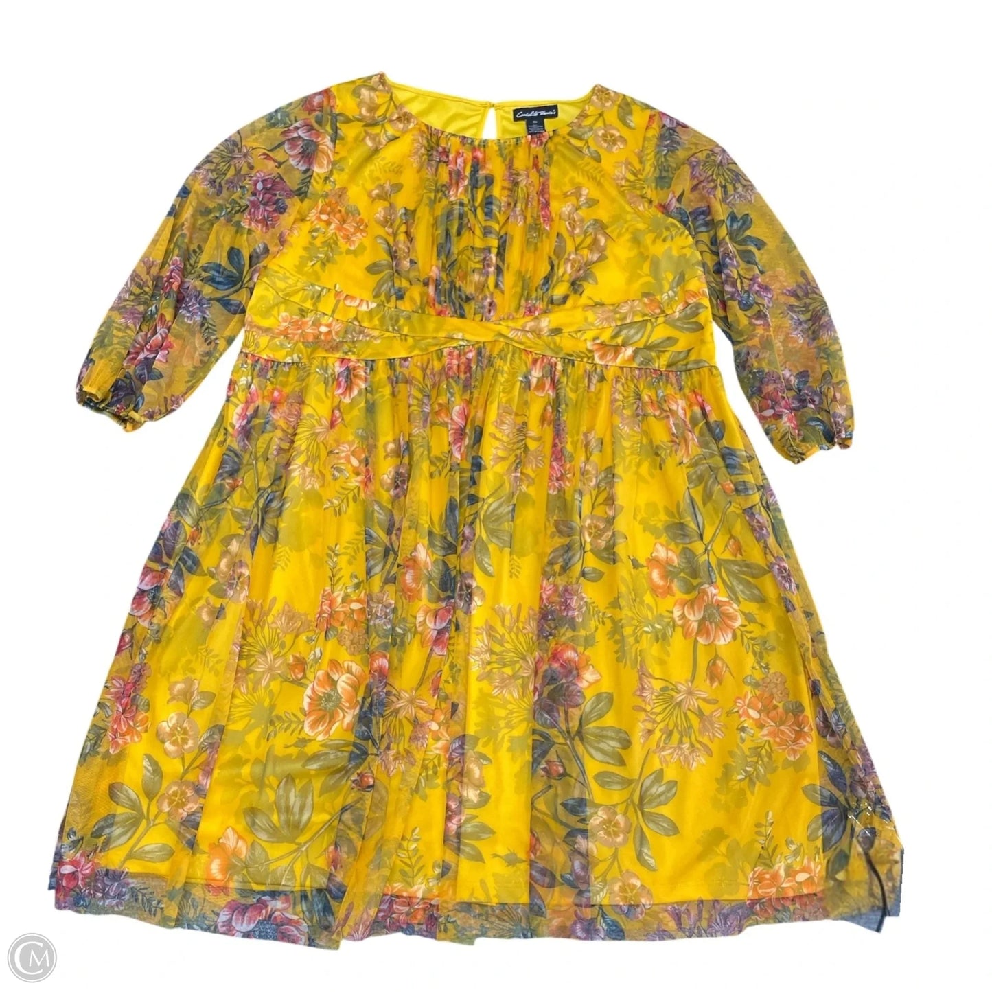 Dress Casual Short By Clothes Mentor In Floral Print, Size: 3x