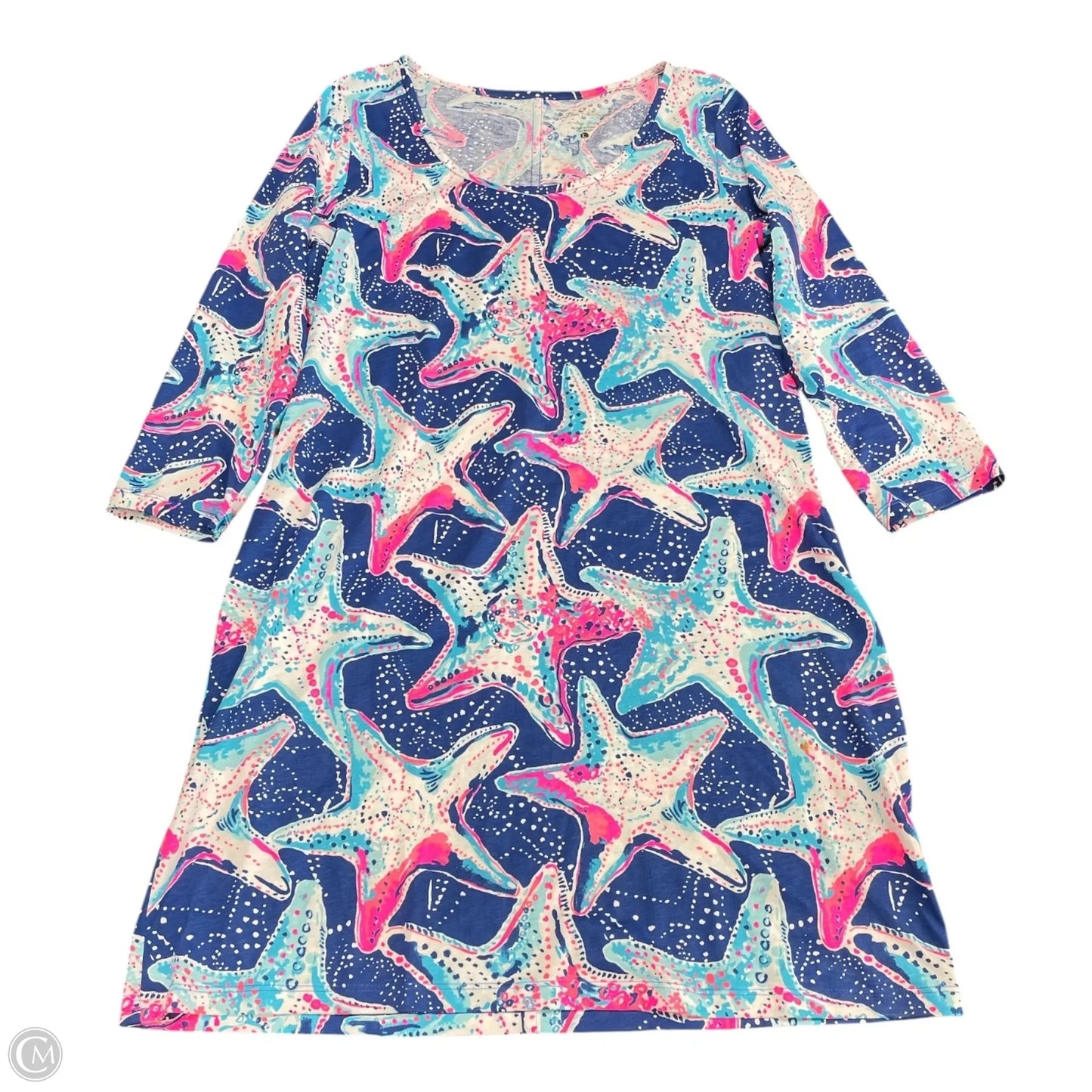 Dress Casual Short By Lilly Pulitzer In Blue & Pink, Size: L