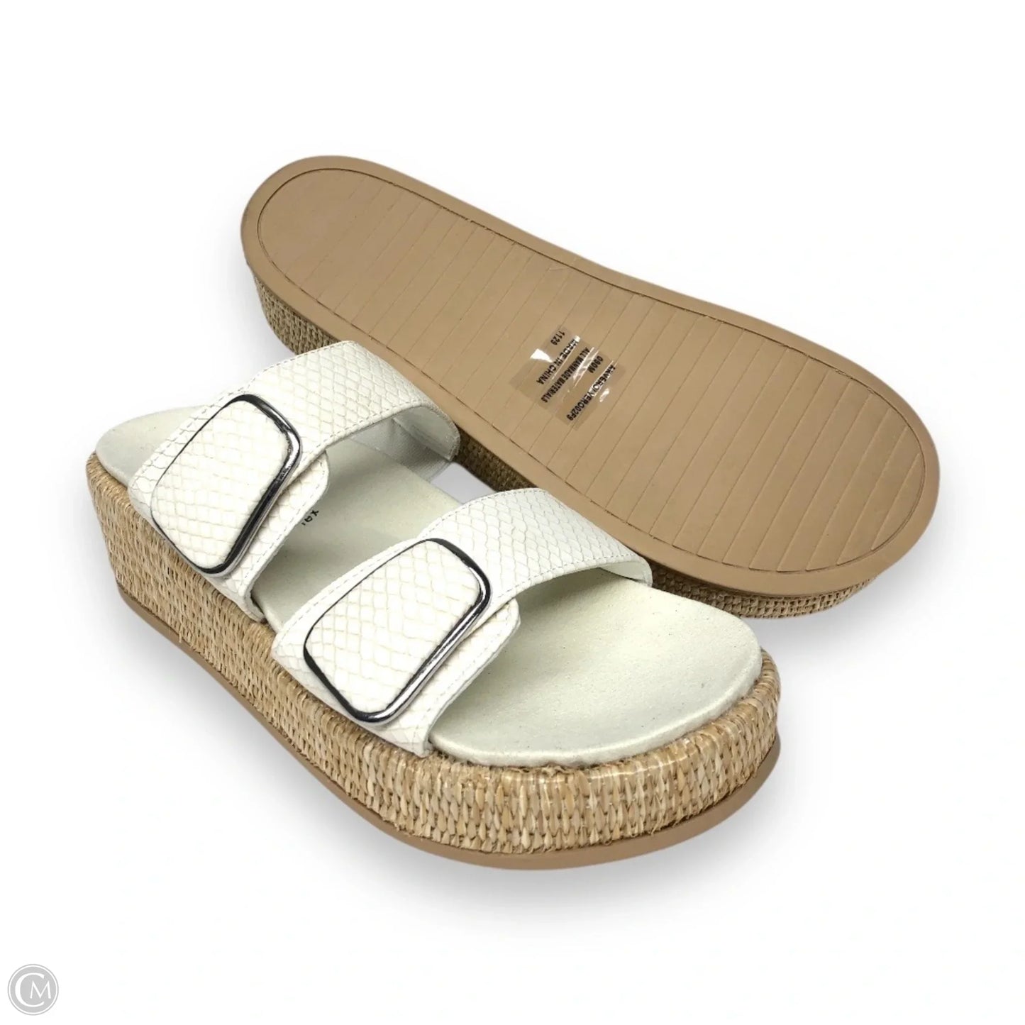 Sandals Heels Wedge By Anne Klein In White, Size: 9