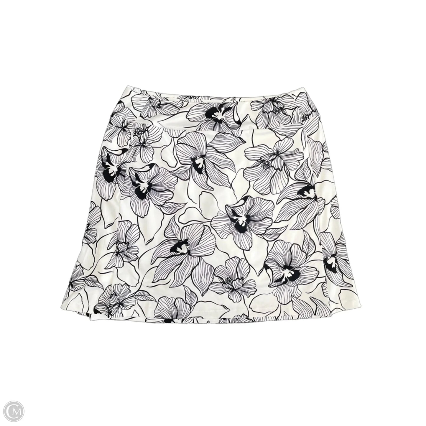 Athletic Skort By Tail In Black & White, Size: S