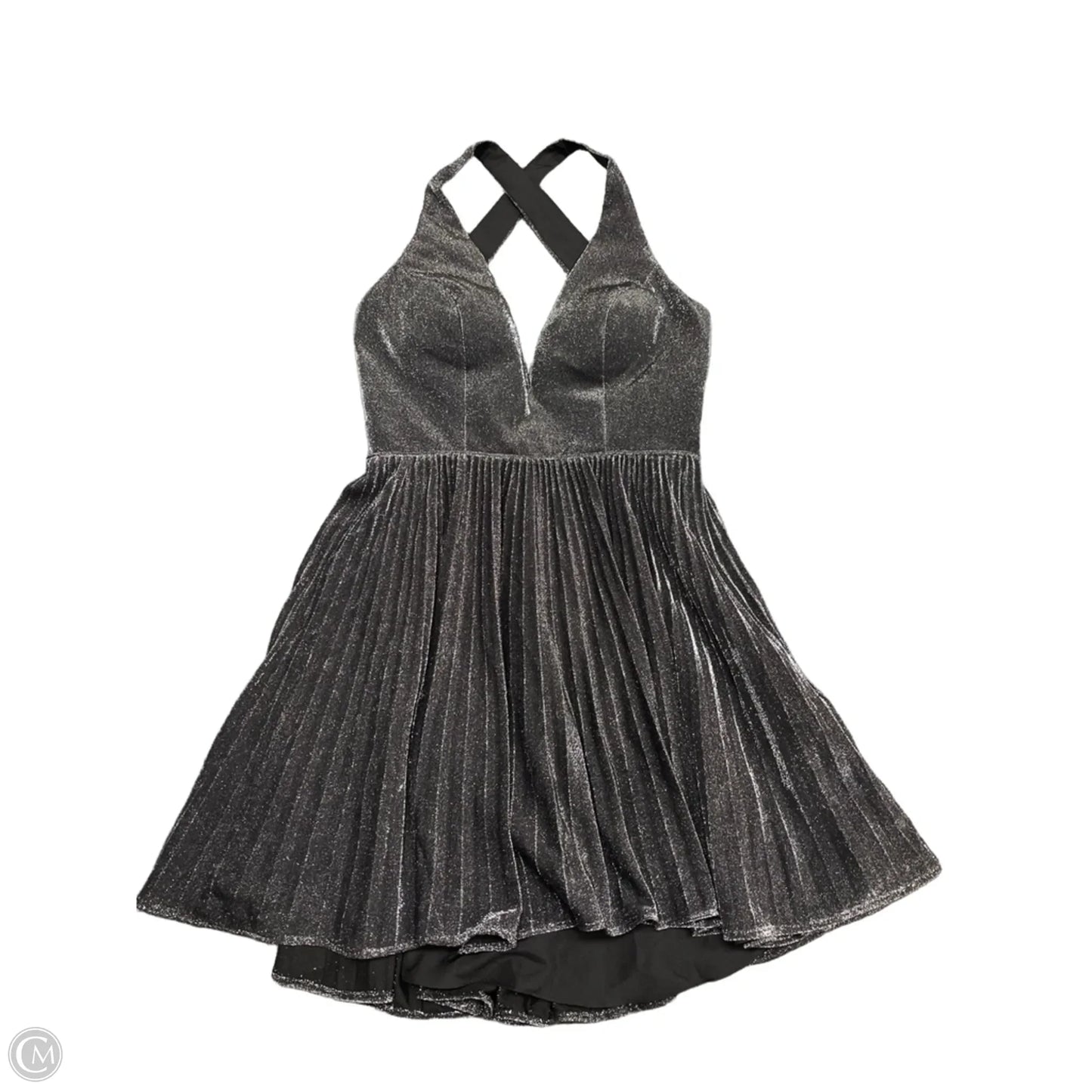Dress Party Short By Cmc In Black & Silver, Size: 8