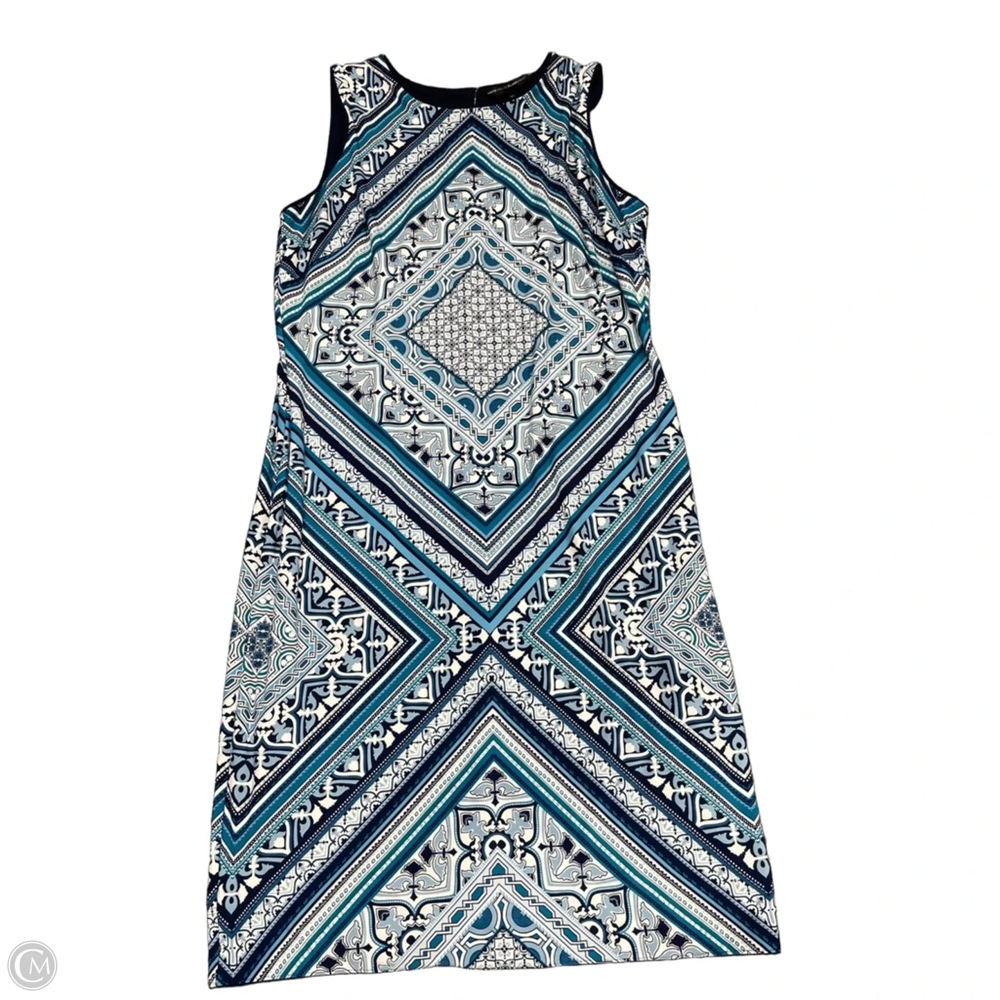 Dress Casual Short By White House Black Market In Blue & White, Size: Xl
