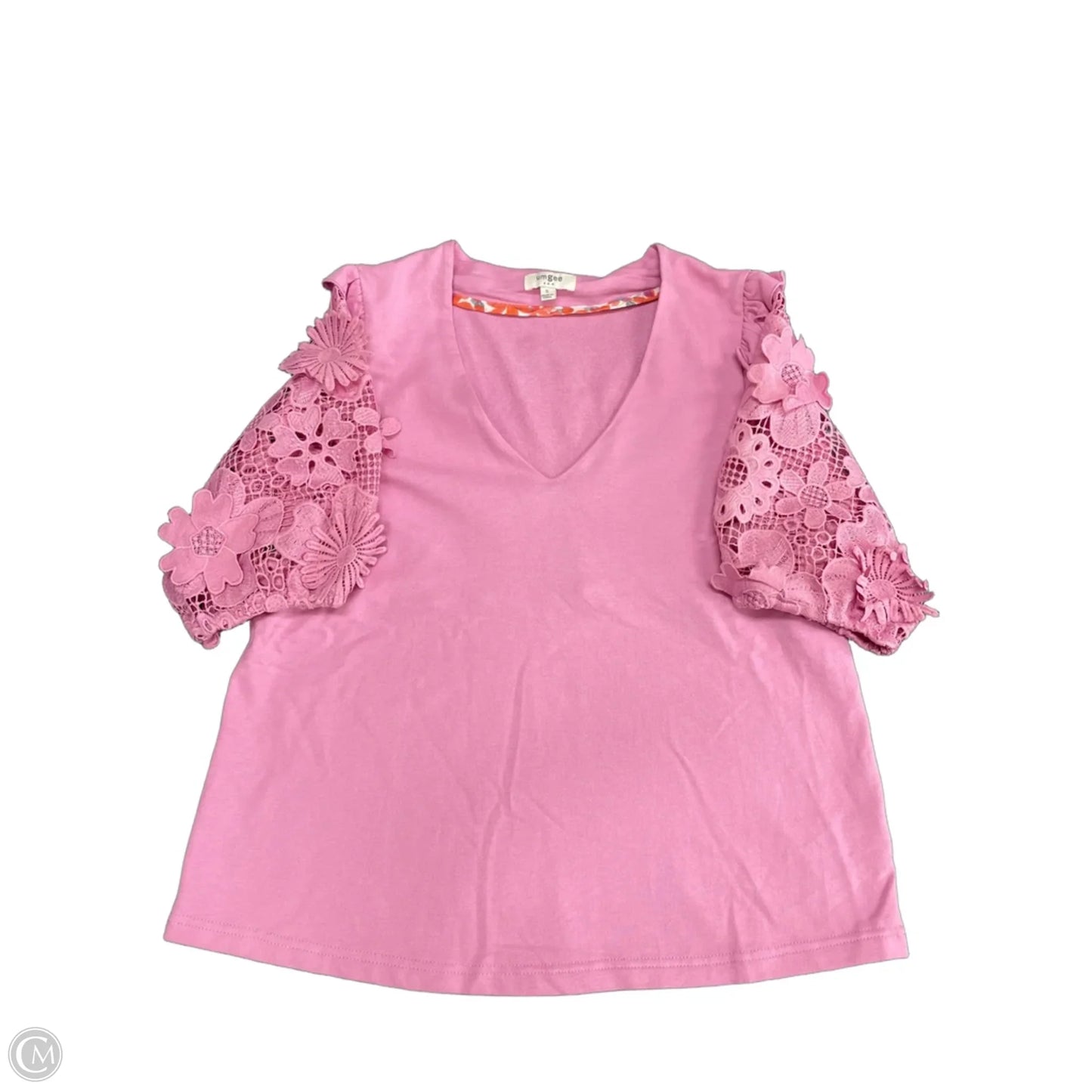 Top Short Sleeve By Umgee In Pink, Size: S