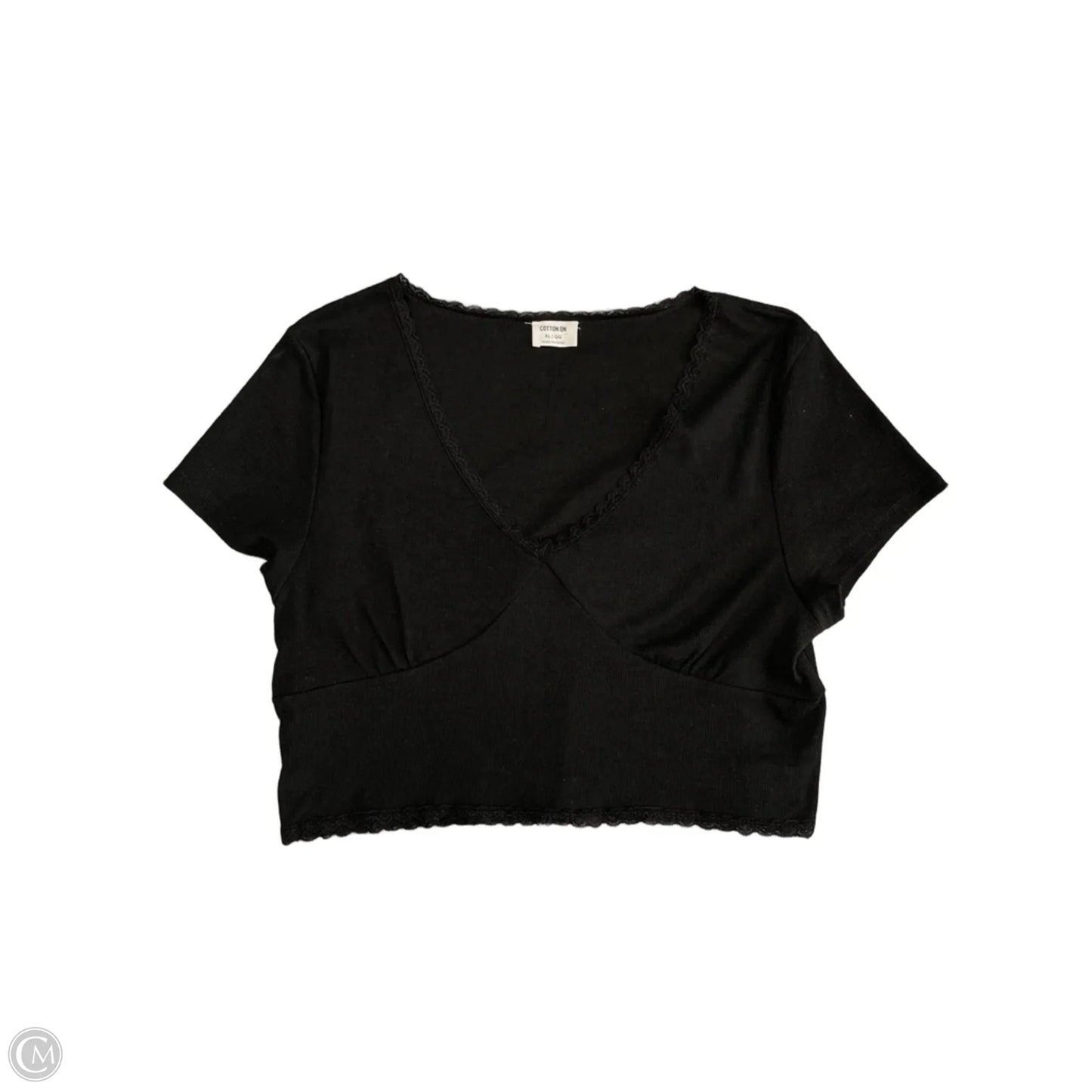 Top Short Sleeve By Cotton On In Black, Size: Xl