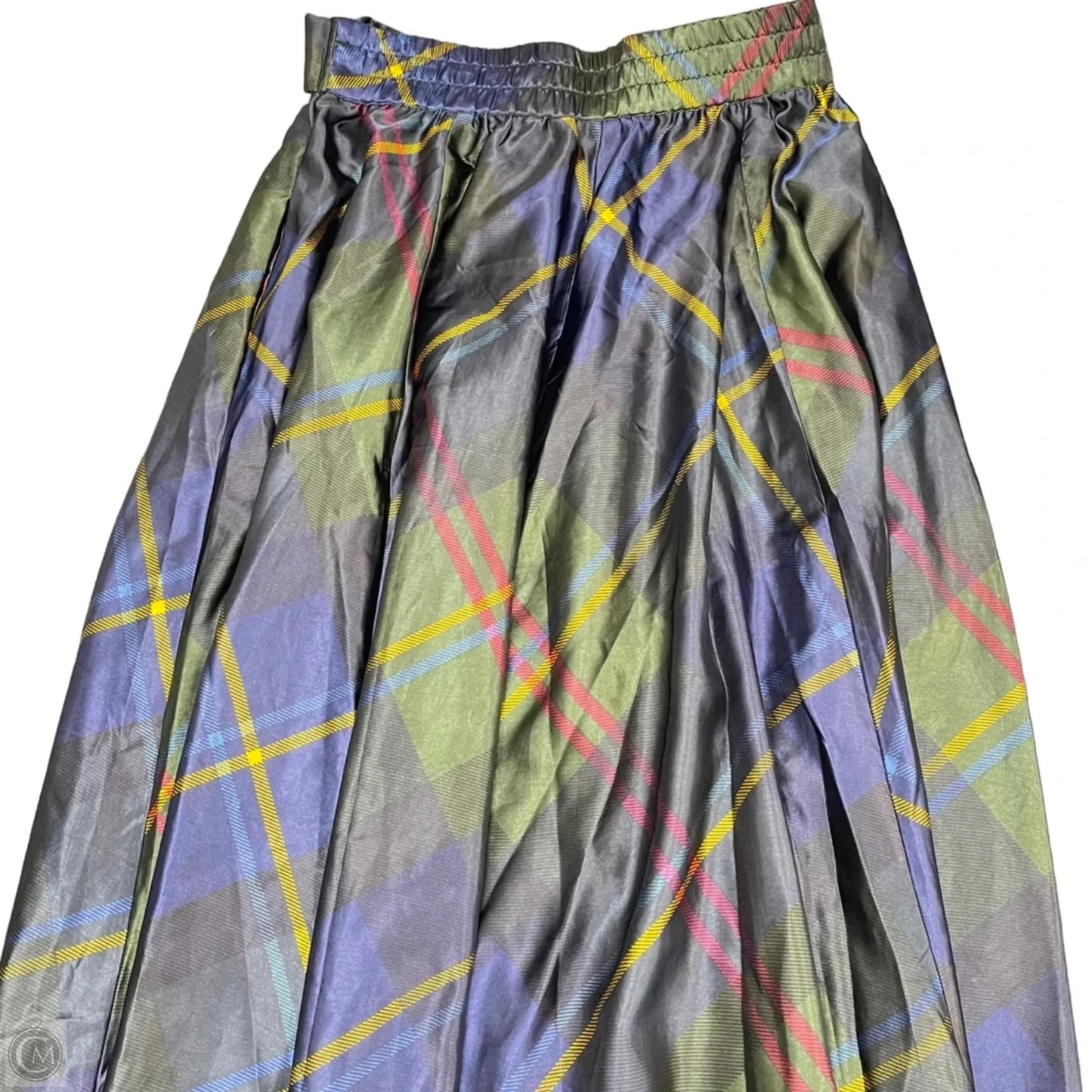 Skirt Midi By Cato In Plaid Pattern, Size: L
