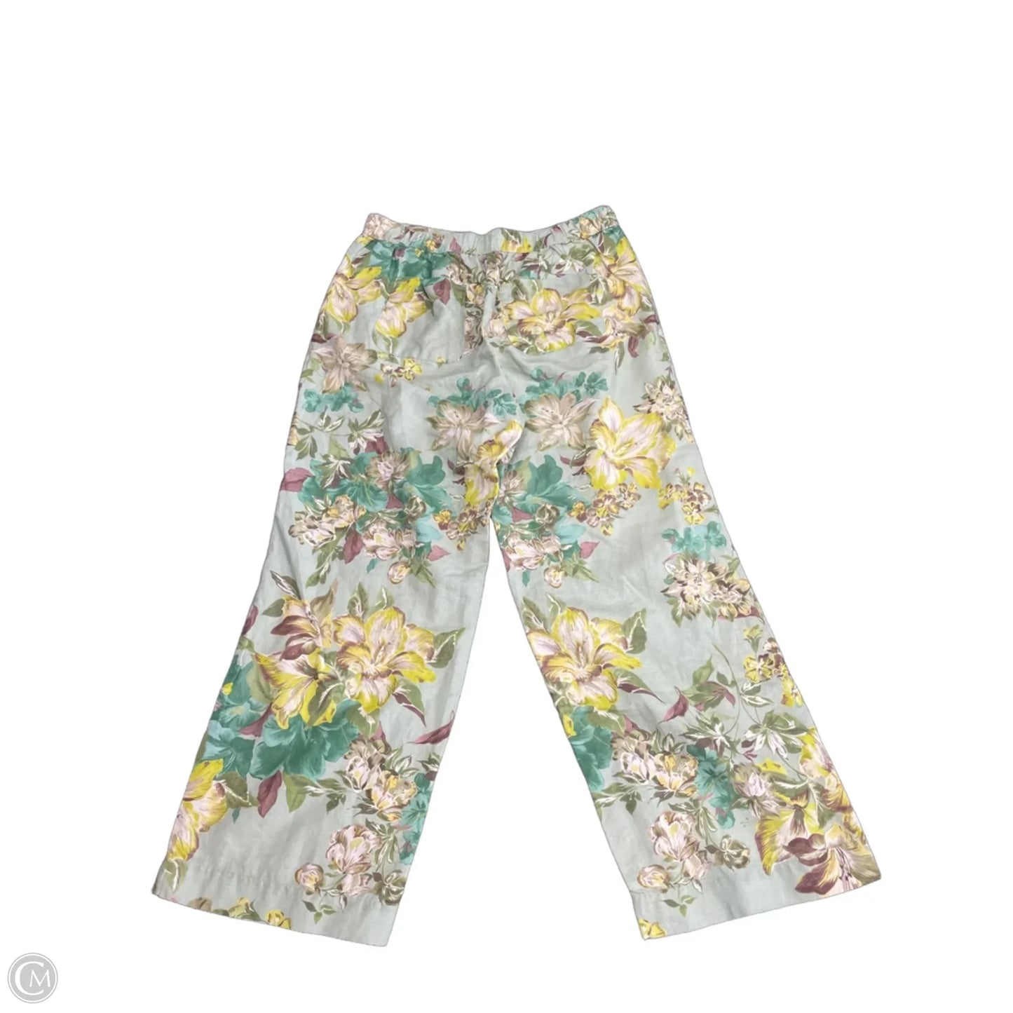 Pants Linen By Talbots In Floral Print, Size: Mp