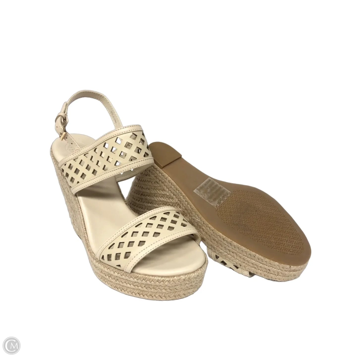 Sandals Designer By Tory Burch In Beige, Size: 10