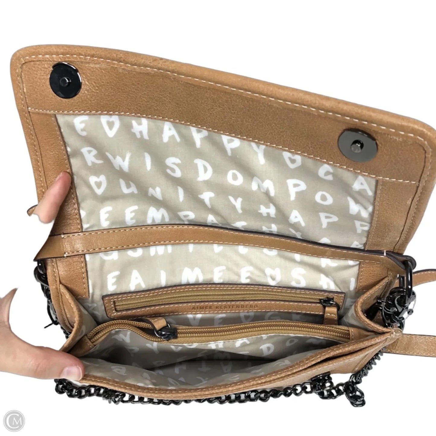 Crossbody Leather By Aimee Kestenberg, Size: Medium