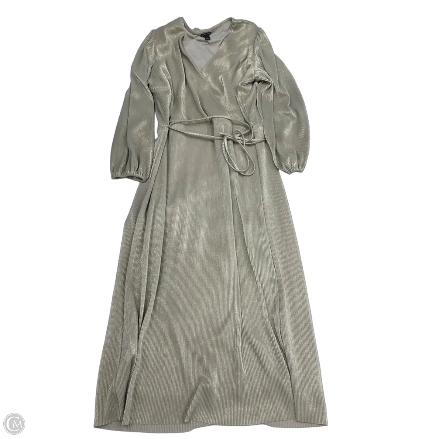 Dress Party Midi By Ann Taylor In Gold, Size: L
