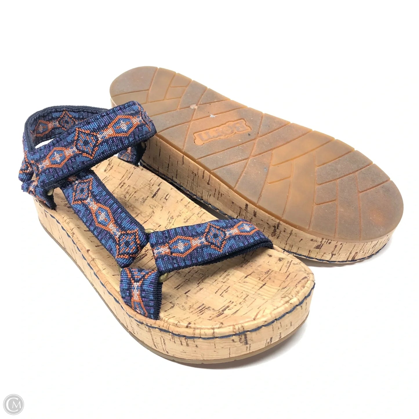Sandals Flats By Born In Multi-colored, Size: 6.5