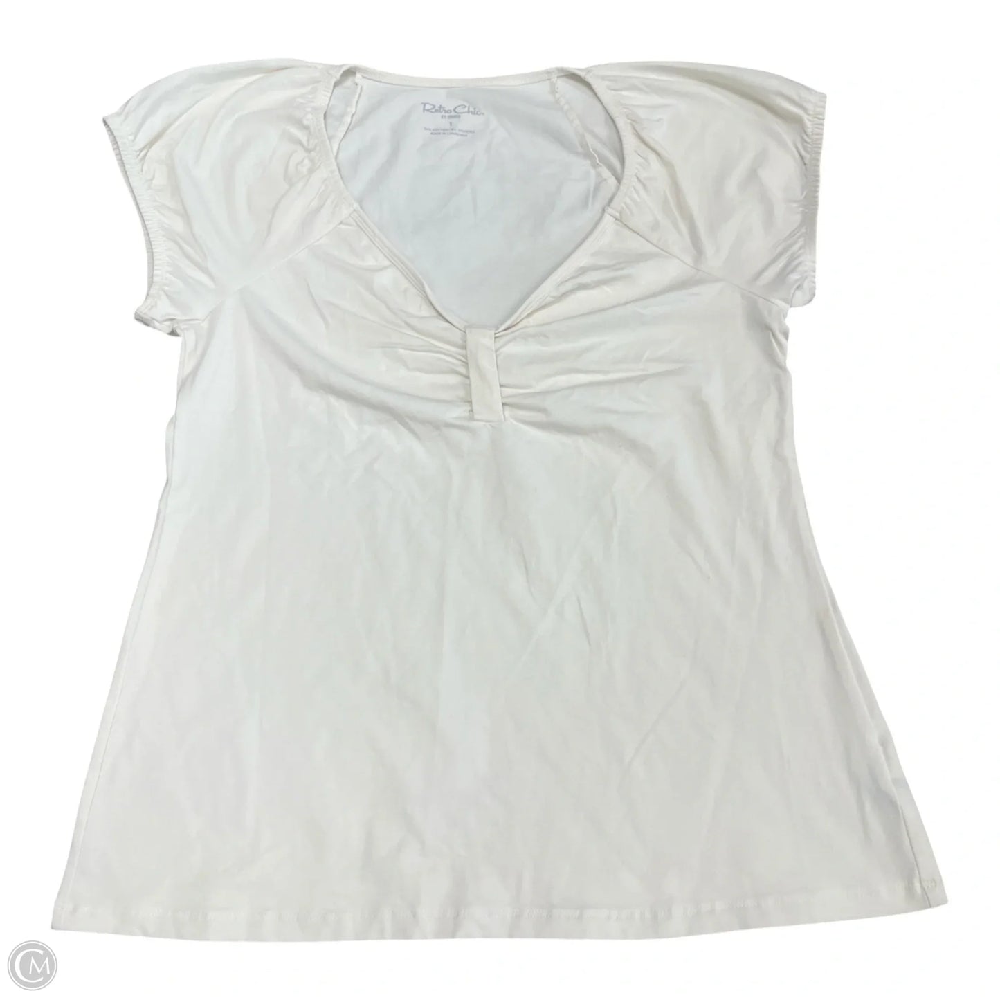 Top Short Sleeve By Torrid In Cream, Size: 1x