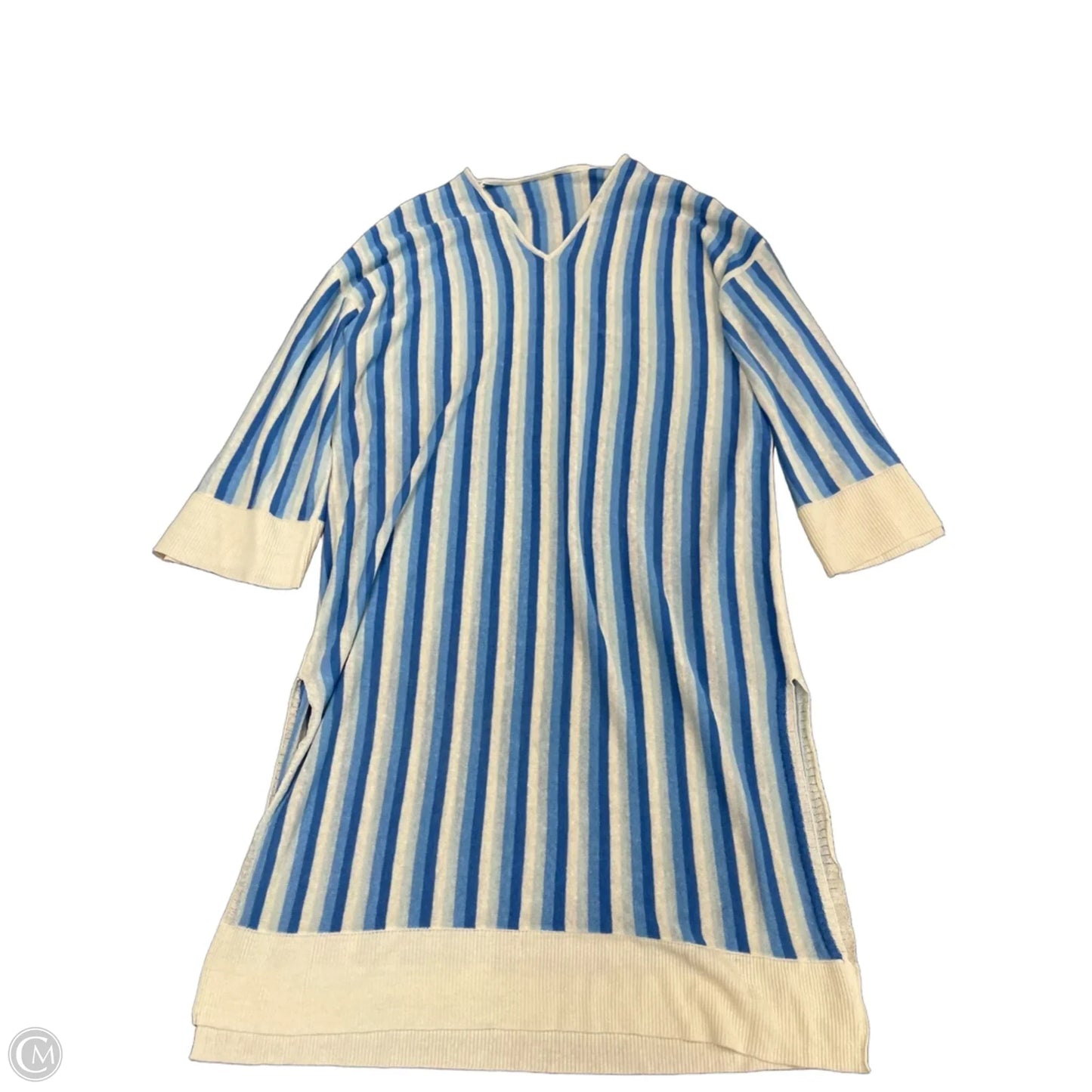 Dress Casual Midi By Clothes Mentor In Blue, Size: Xl