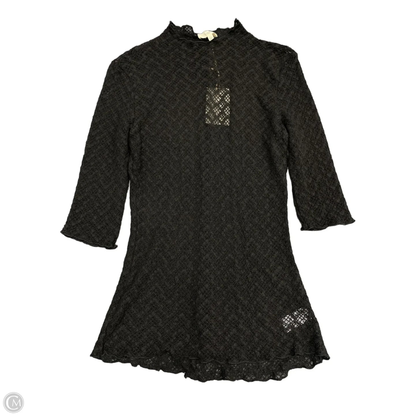 Top 3/4 Sleeve By Easel In Black, Size: L