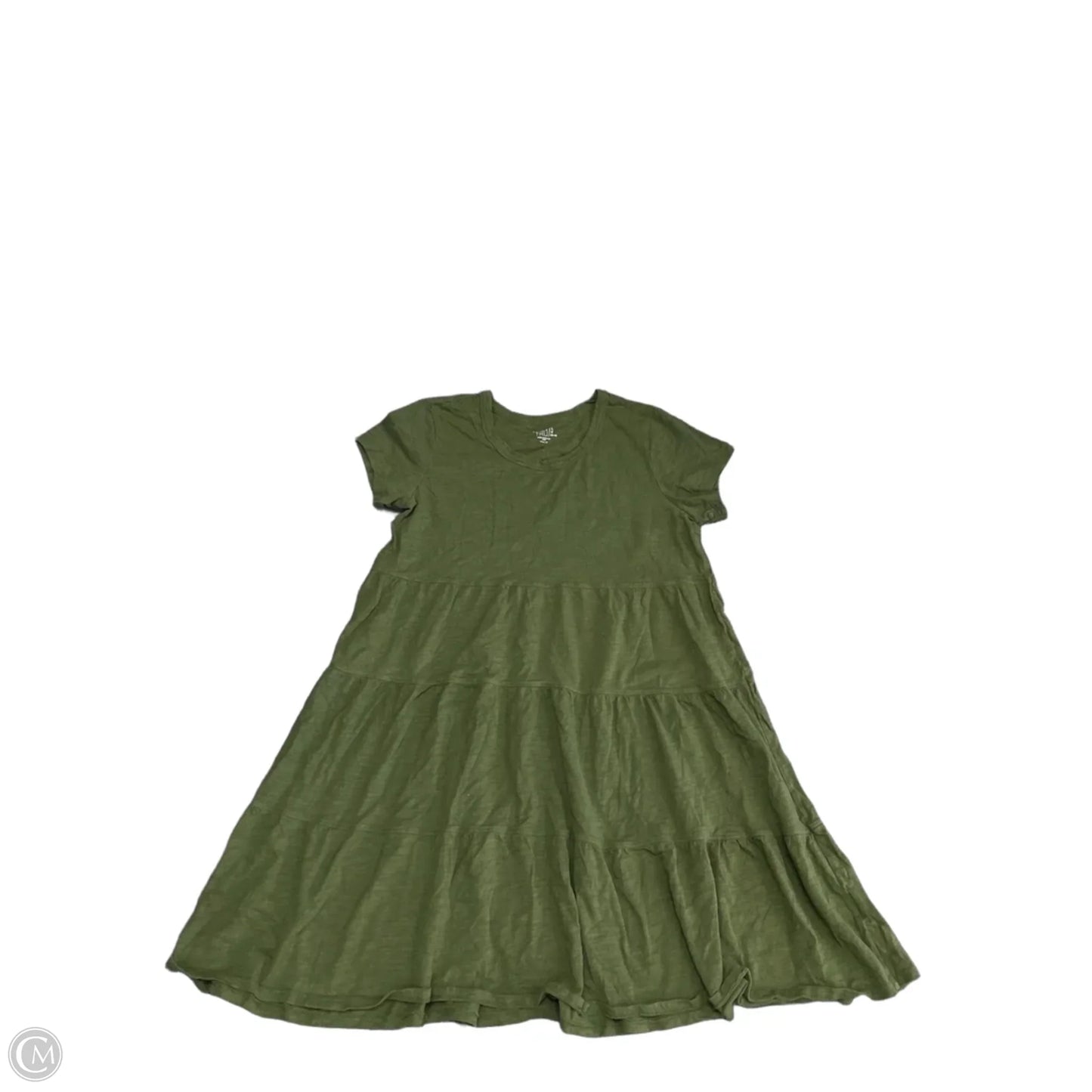 Dress Casual Short By Time And Tru In Green, Size: L