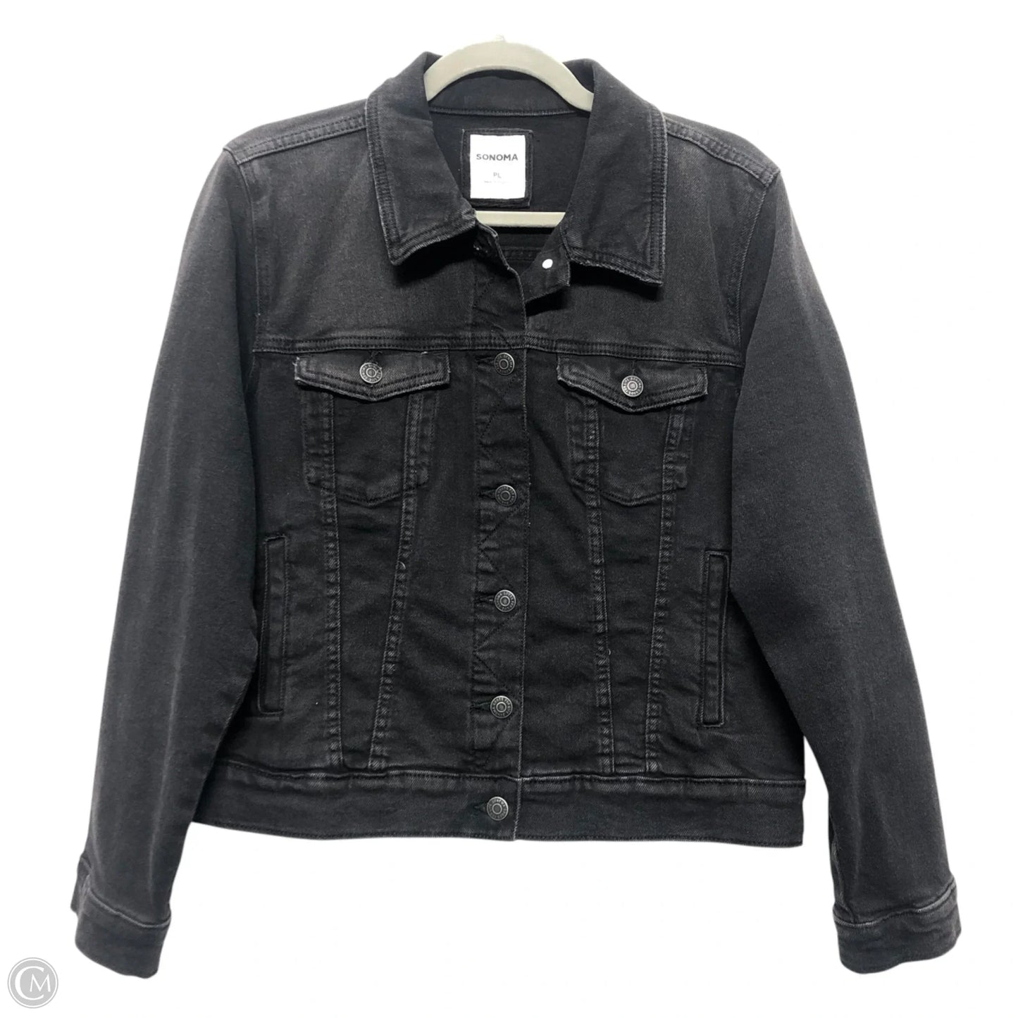 Jacket Denim By Sonoma In Black, Size: Xlp
