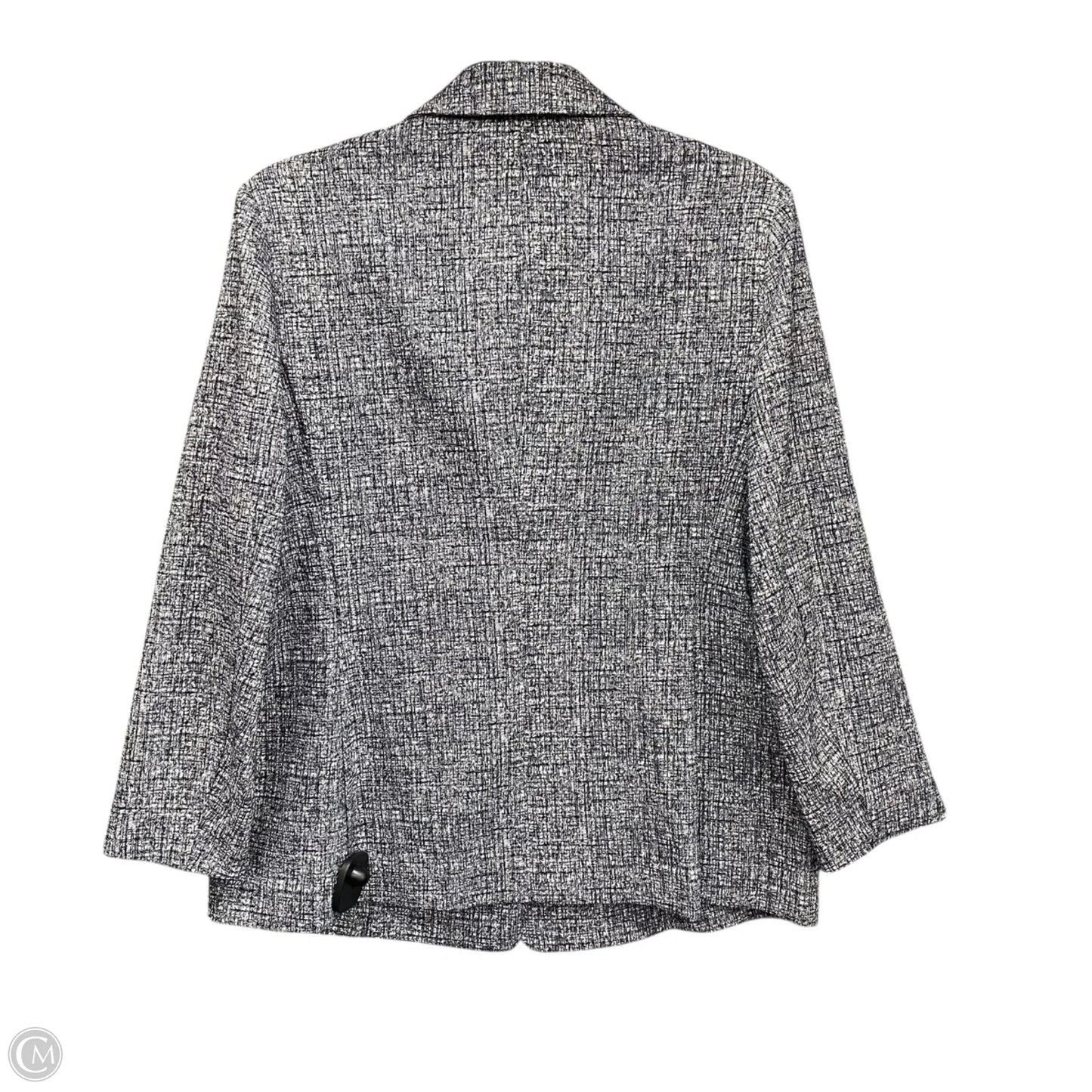 Blazer By Anne Klein In Blue & White, Size: M