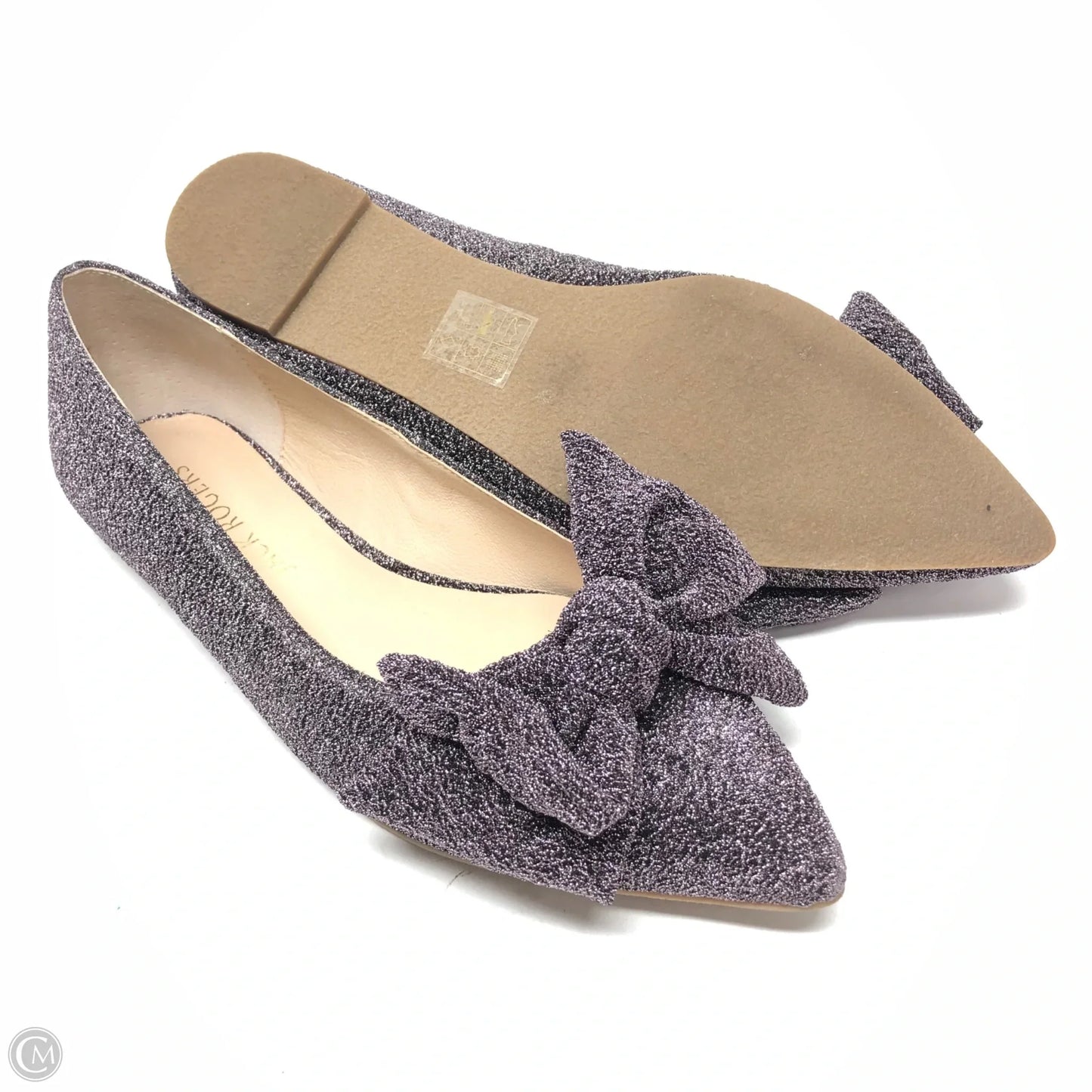 Shoes Flats By Jack Rogers In Black & Purple, Size: 10