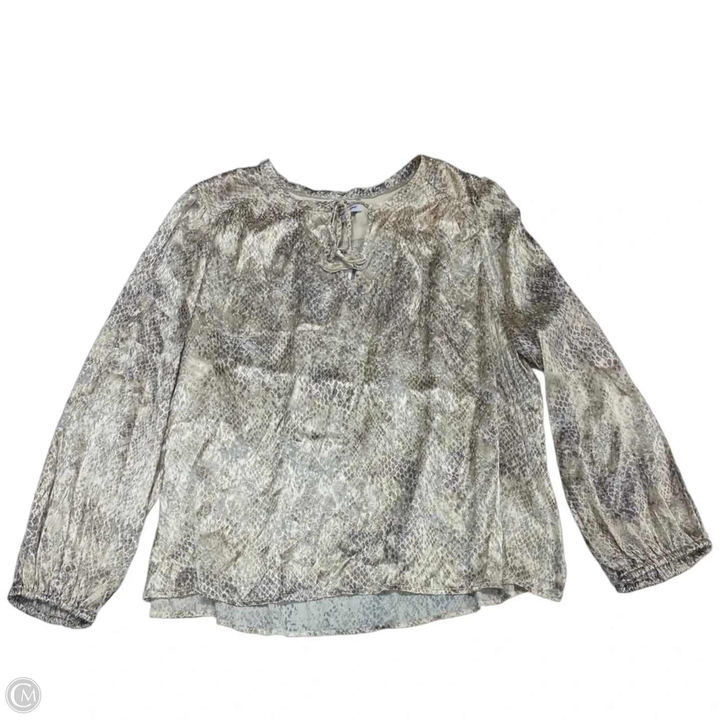 Top Long Sleeve By Tommy Bahama In Brown, Size: Xl