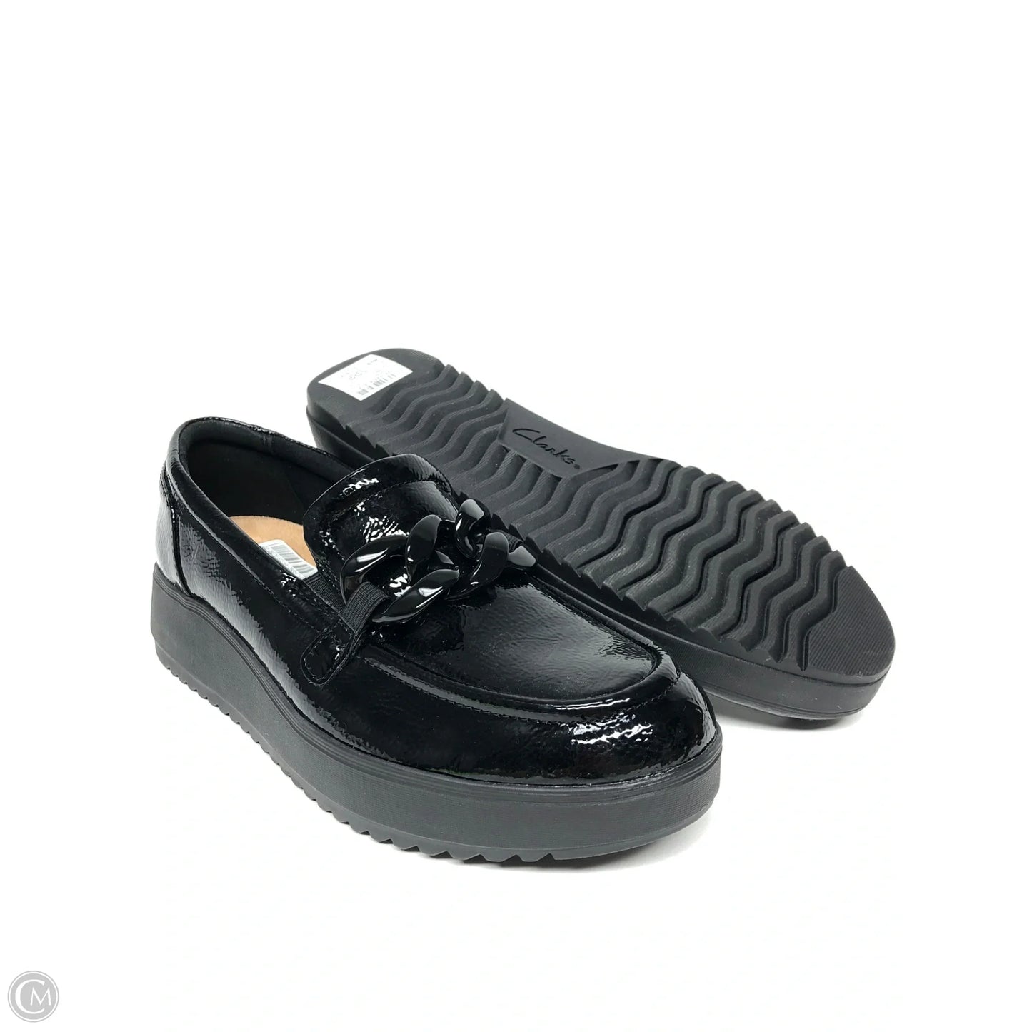 Shoes Flats By Clarks In Black, Size: 9