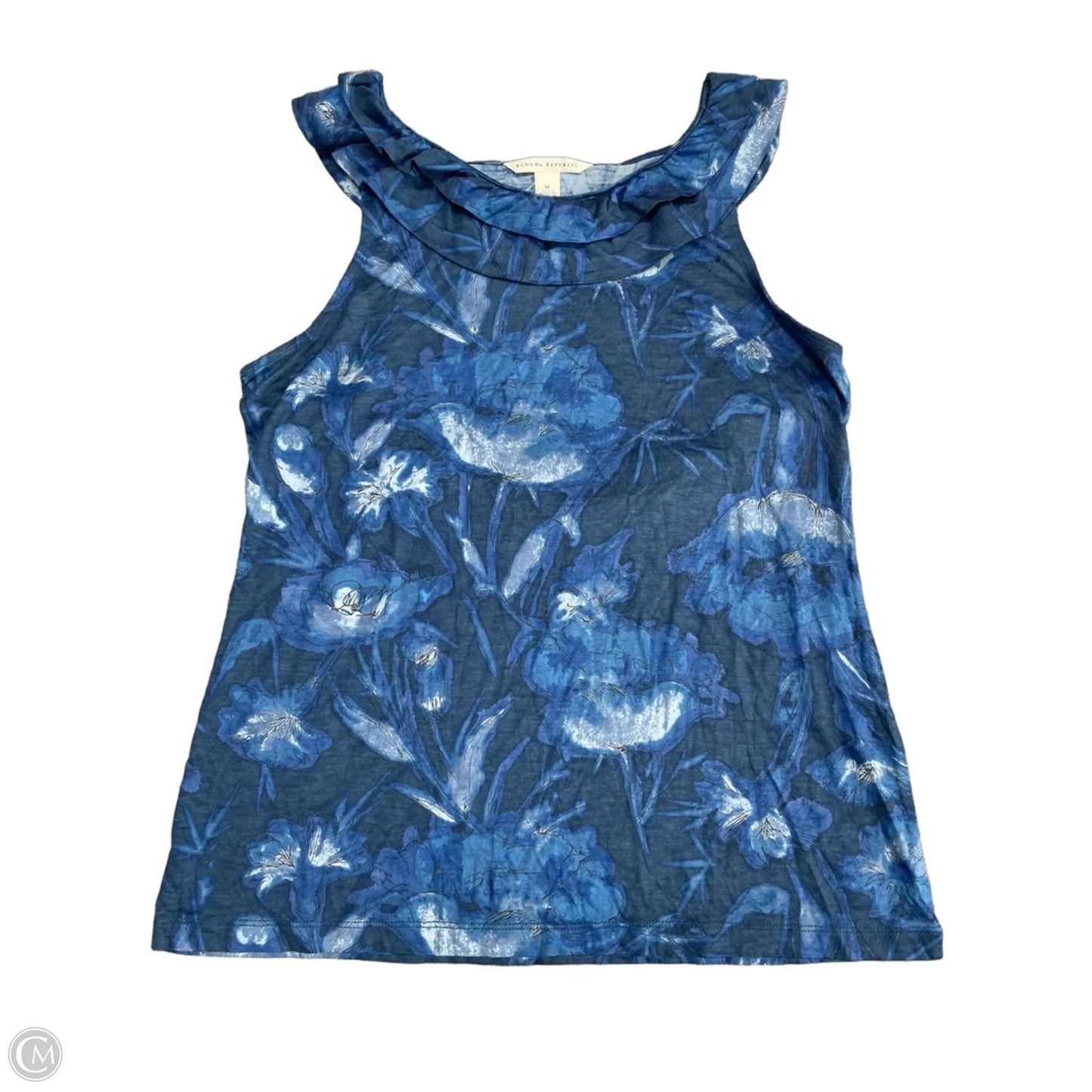 Top Sleeveless By Banana Republic In Blue, Size: M