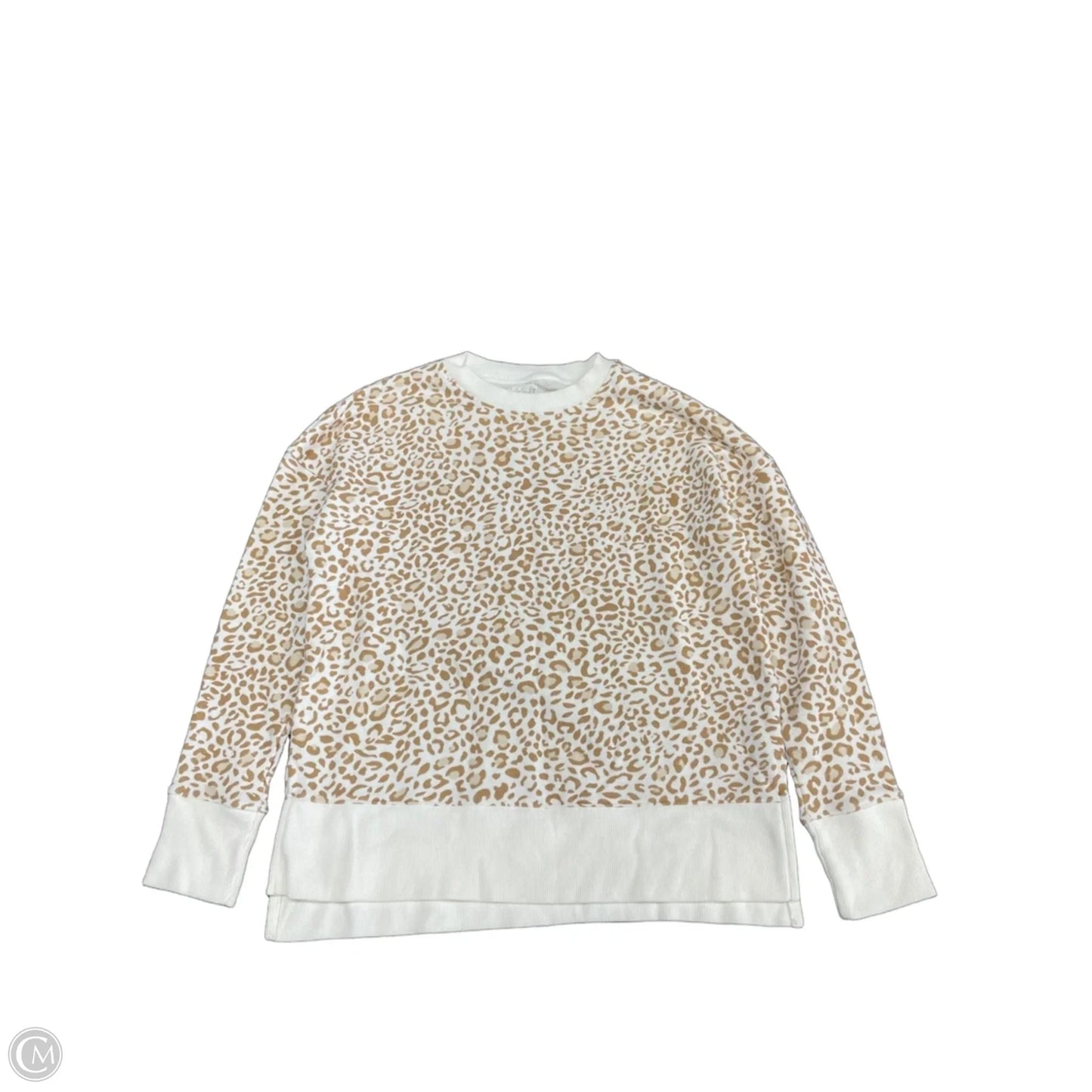 Sweatshirt Crewneck By Time And Tru In Animal Print, Size: S