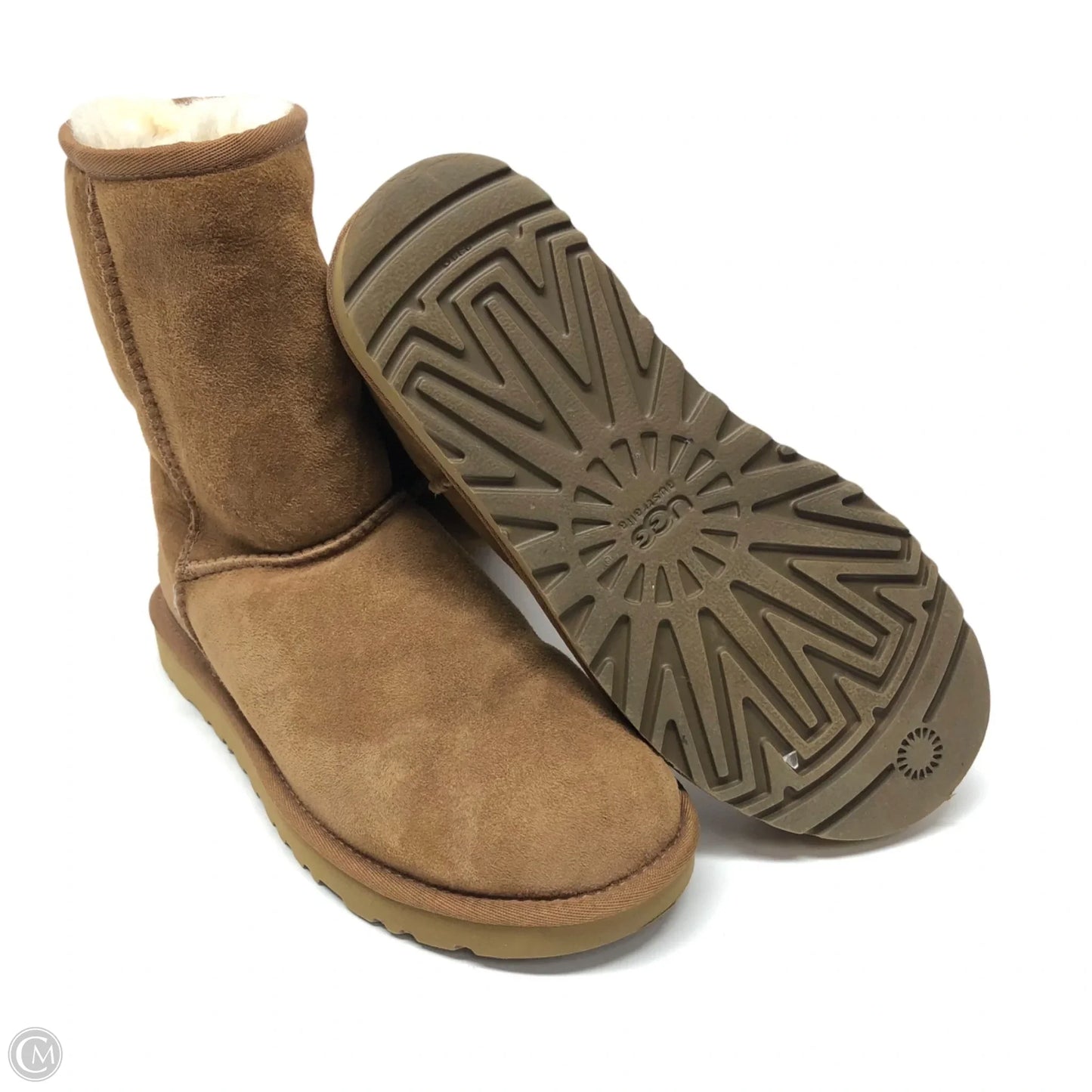 Boots Designer By Ugg In Tan, Size: 7