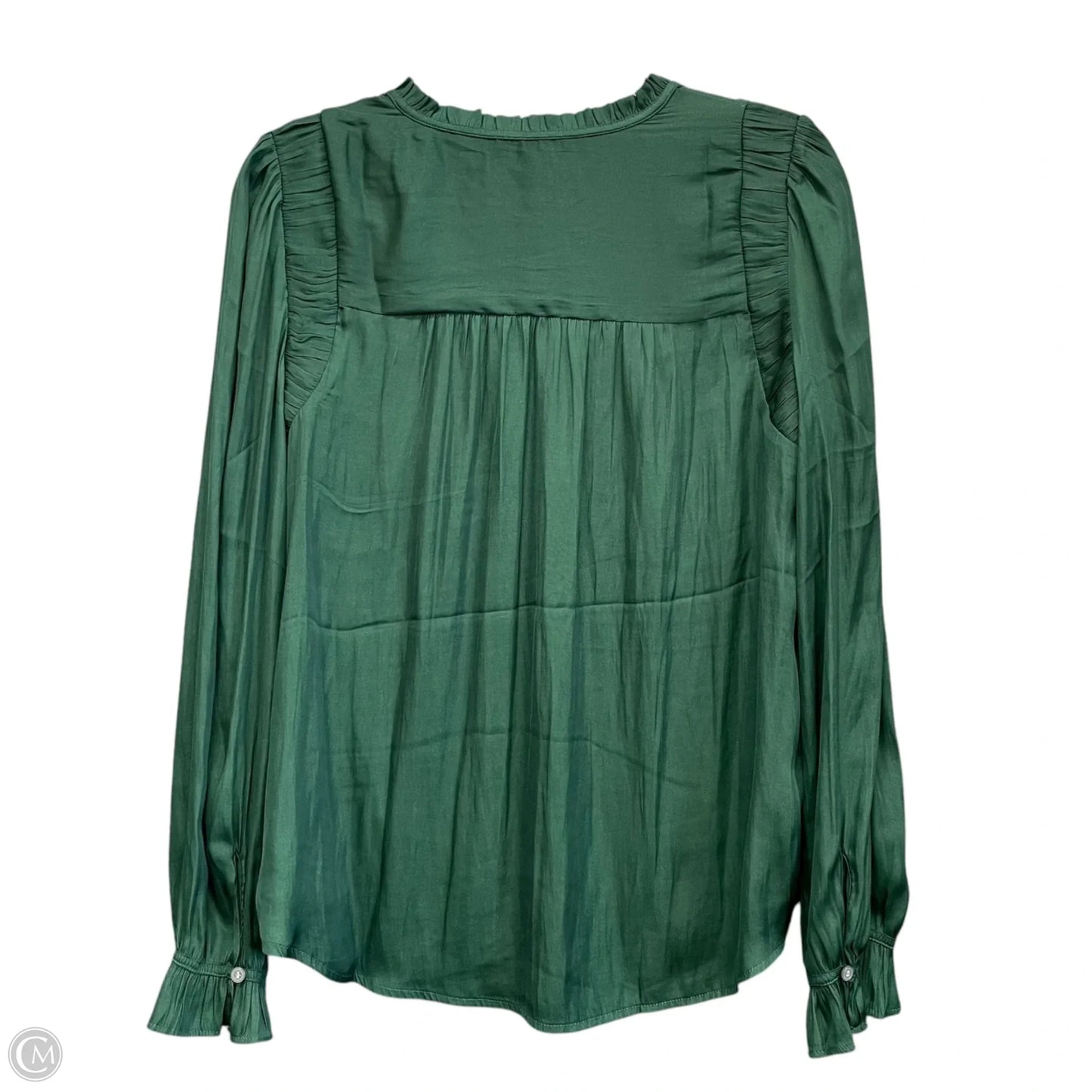 Top Long Sleeve By Loft In Green, Size: M