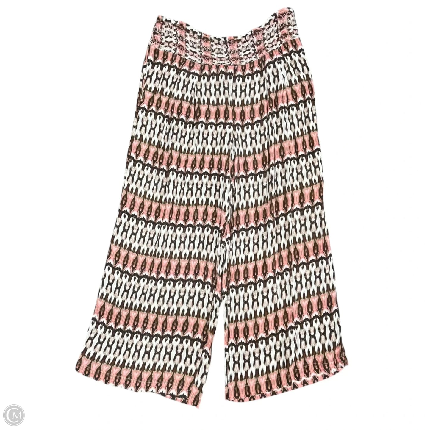 Top 2pc Long Sleeve By Haute Hippie In Brown & Pink, Size: L