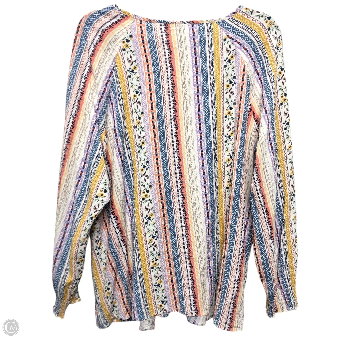 Top Long Sleeve By Cj Banks In Multi-colored, Size: 2x