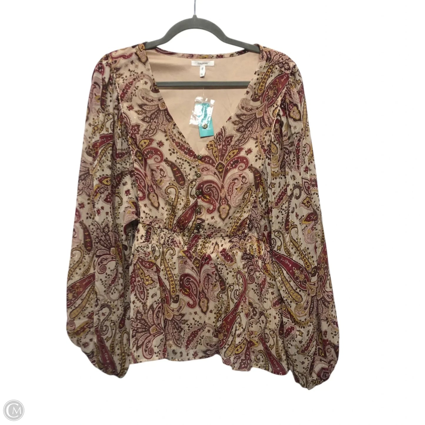 Top Long Sleeve By Maurices In Cream, Size: Xl