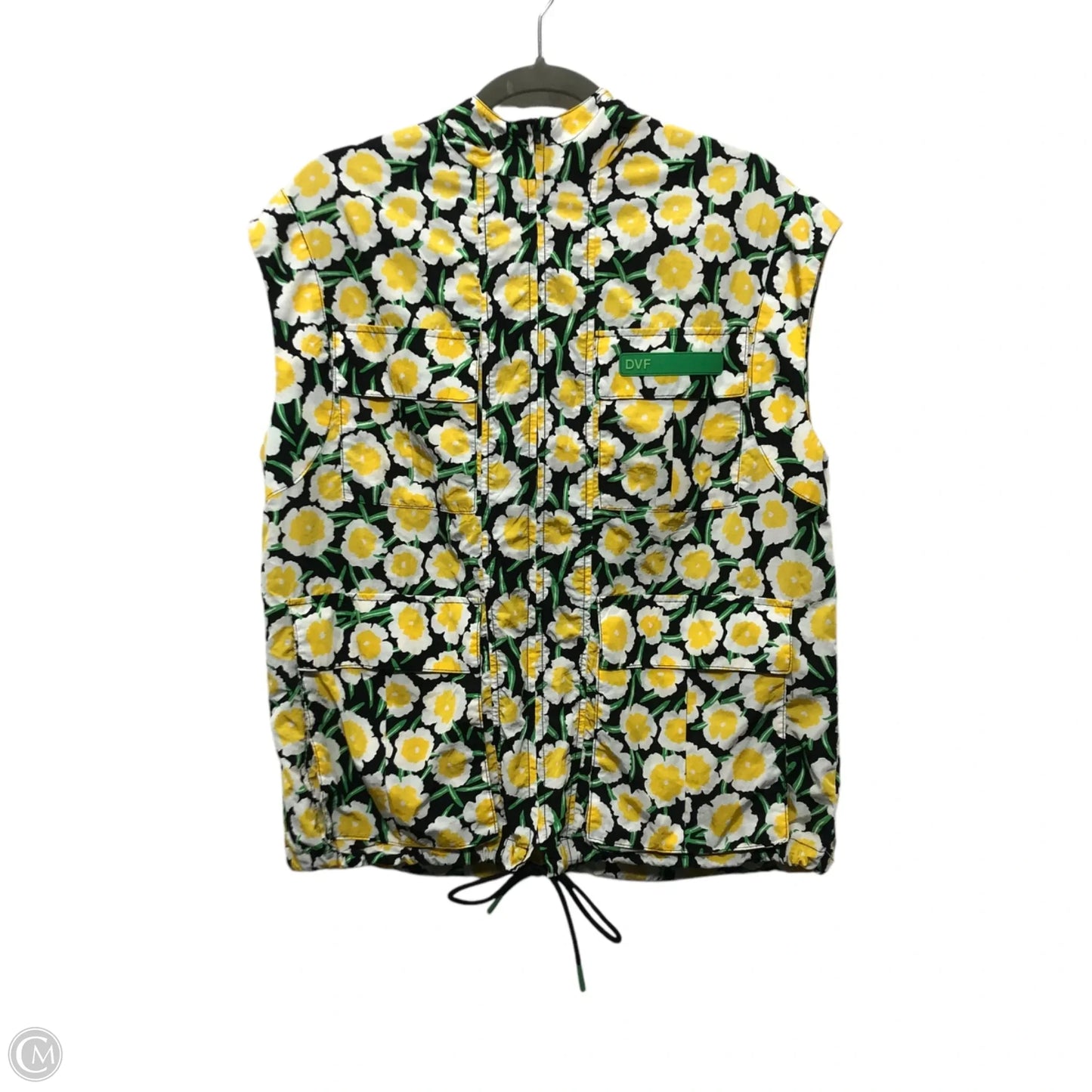 Jacket Windbreaker By Target-designer In White & Yellow, Size: Xxs