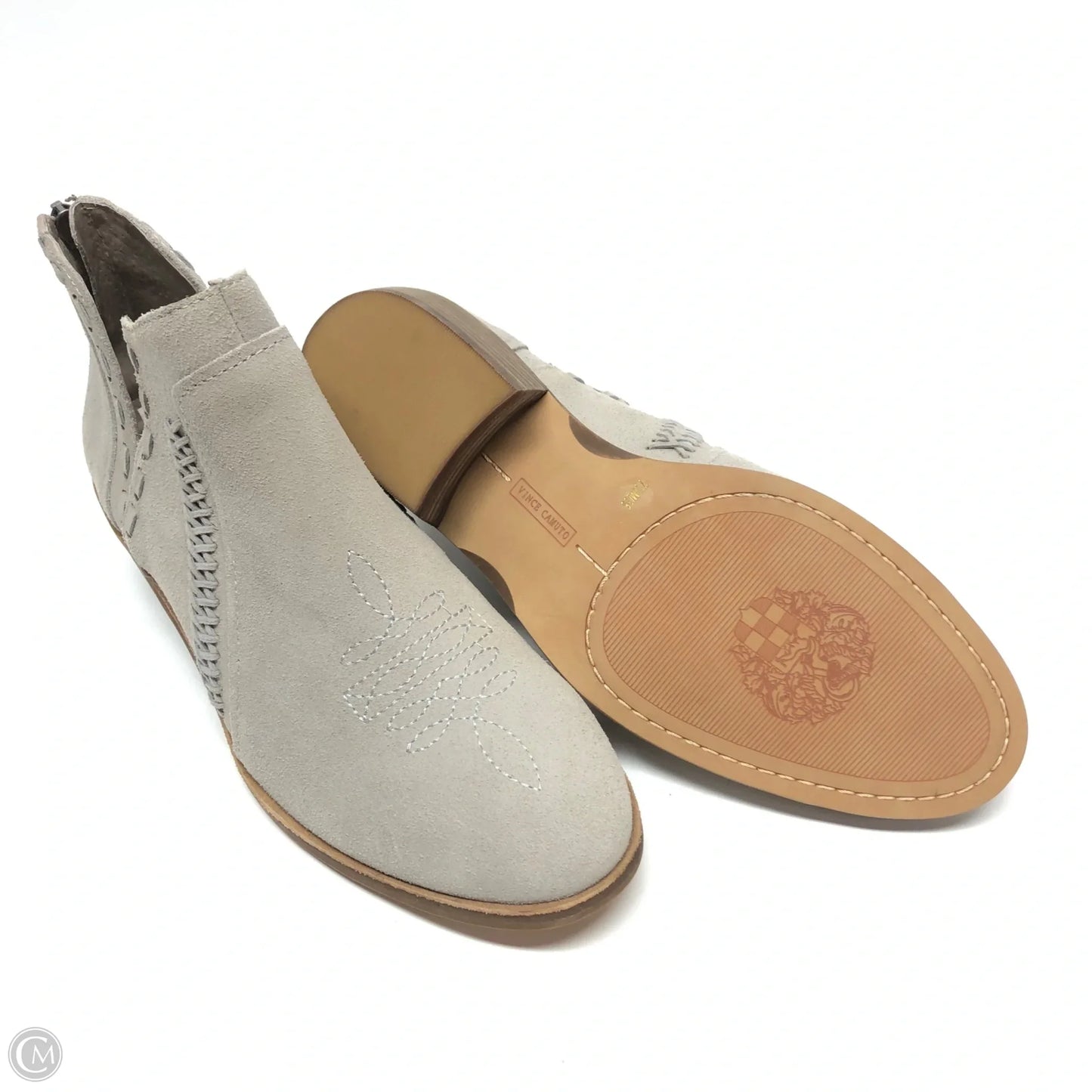 Boots Ankle Heels By Vince Camuto In Grey, Size: 7.5