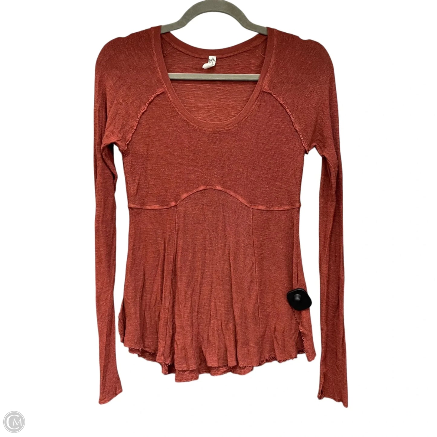 Top Long Sleeve By Free People In Orange, Size: M
