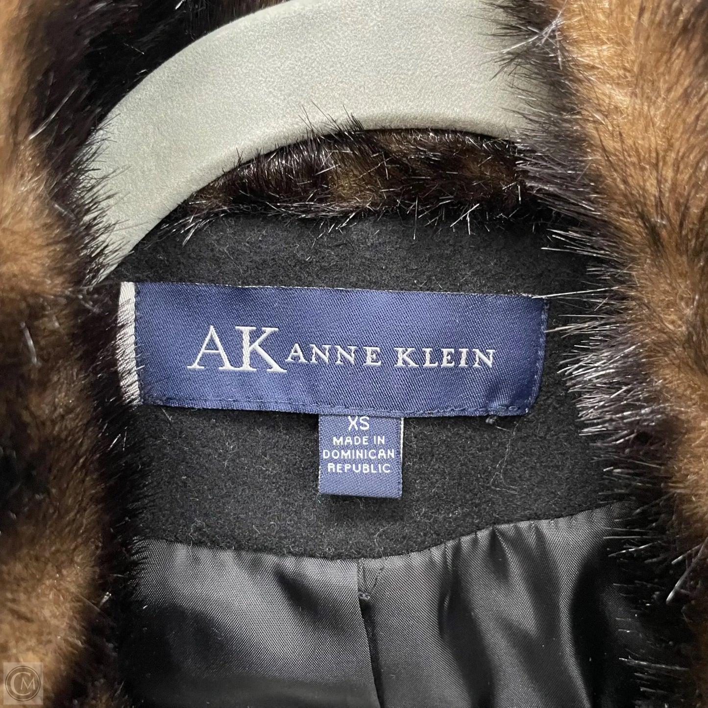 Coat Peacoat By Anne Klein In Black, Size: Xs