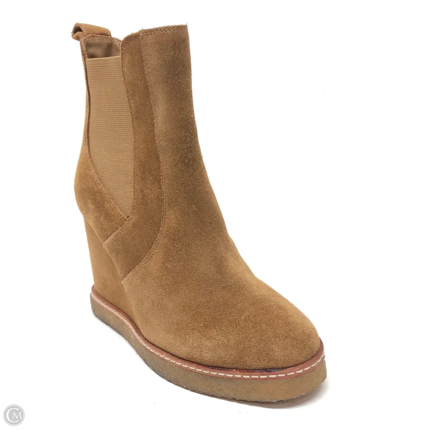 Boots Ankle Heels By Clothes Mentor In Brown, Size: 6