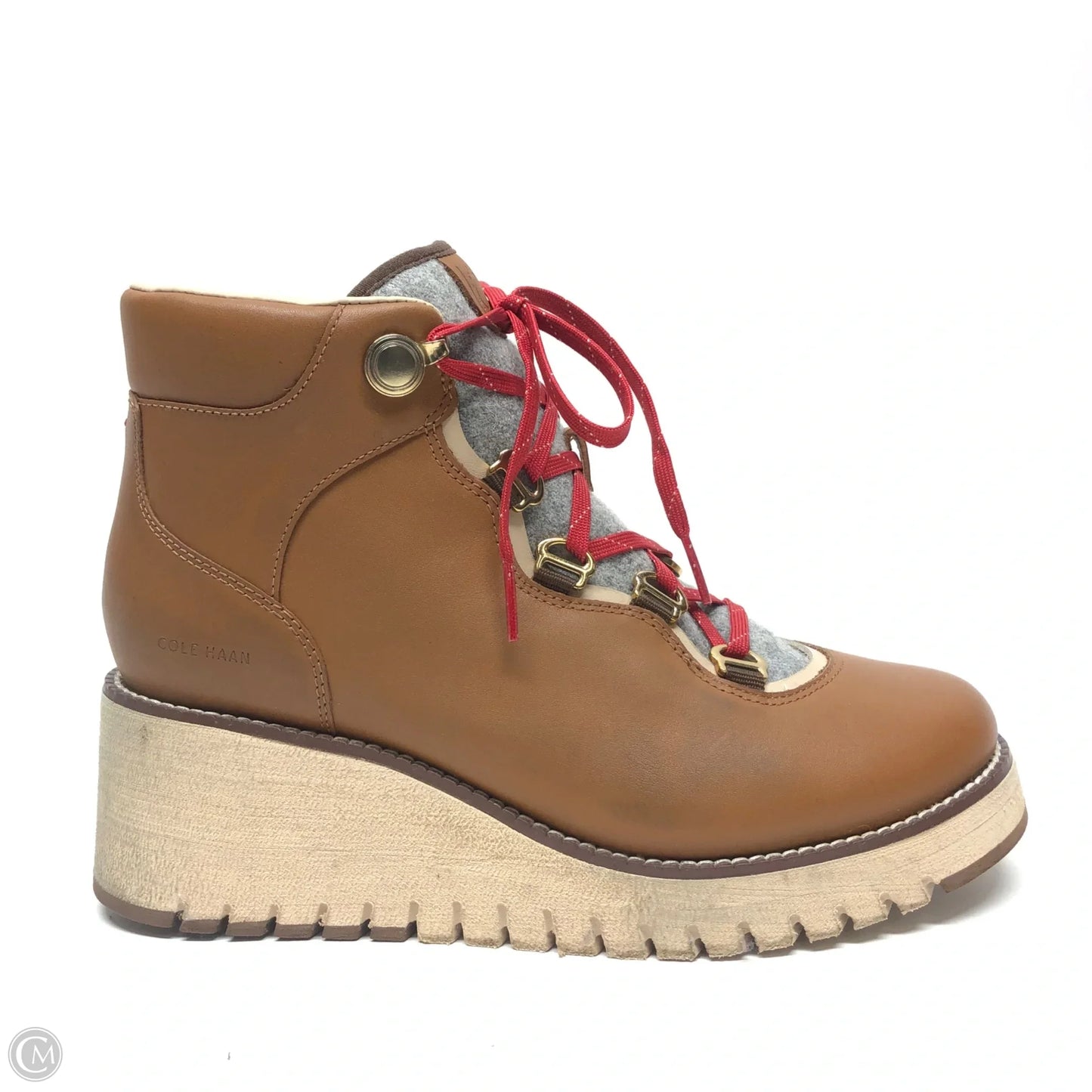 Boots Hiking By Cole-haan In Brown, Size: 7.5