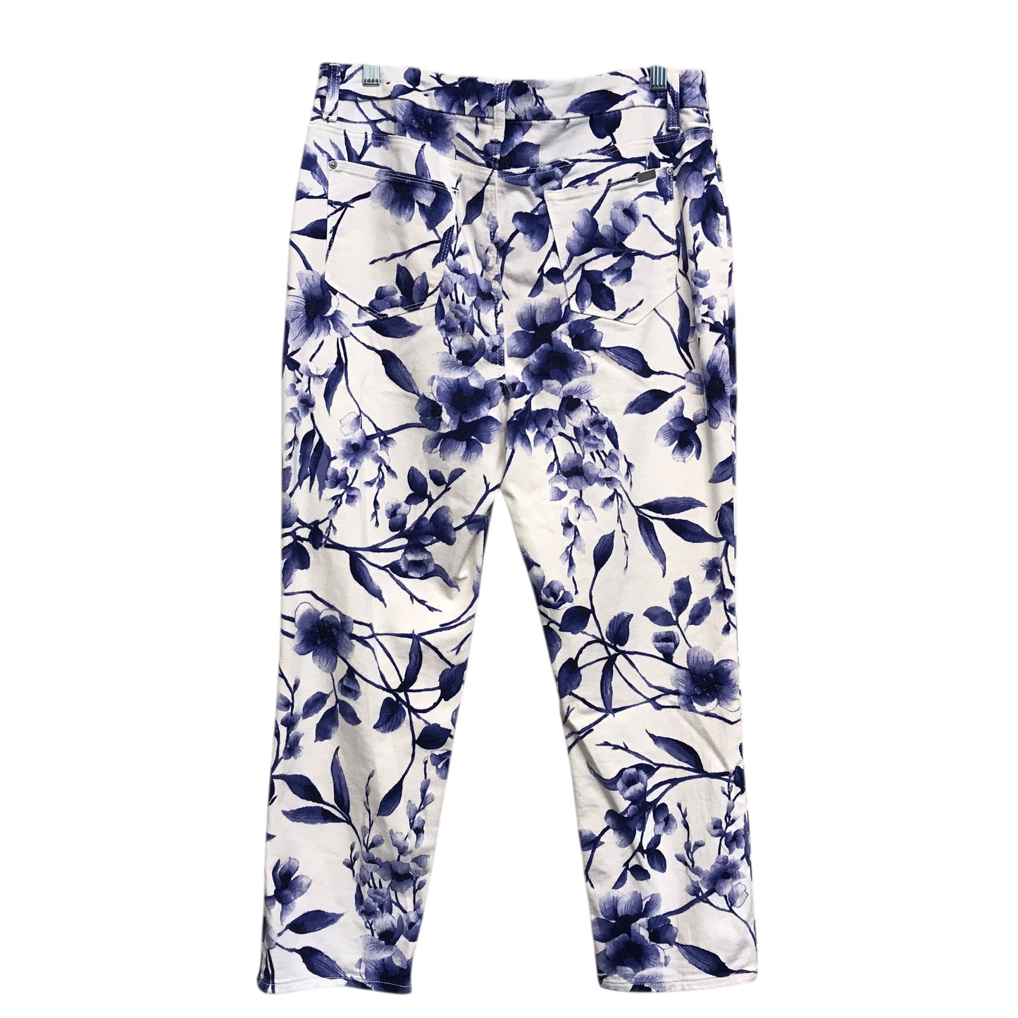 Pants Cropped By Chicos In Floral Print, Size:8