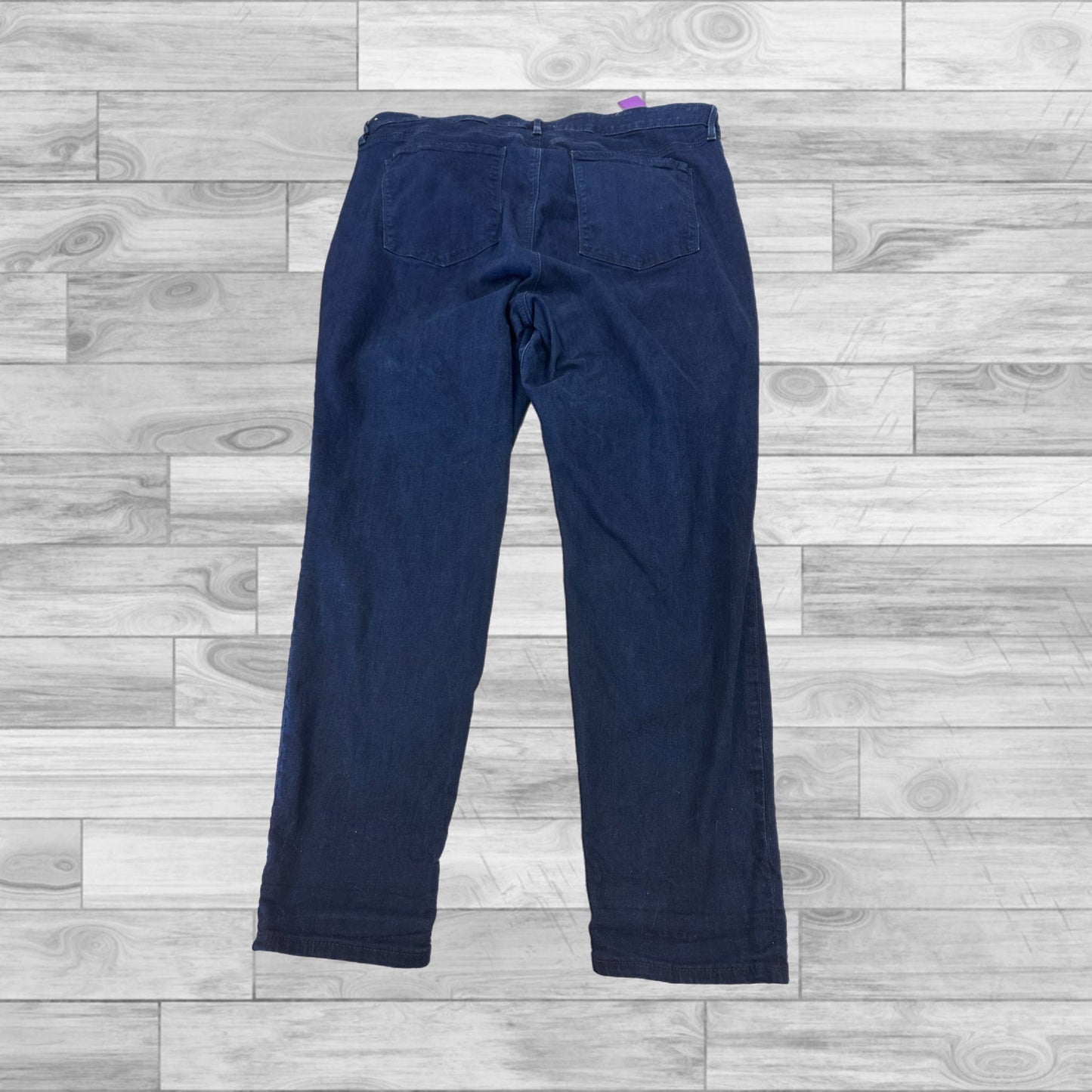 Jeans Skinny By Loft In Blue Denim, Size: 22