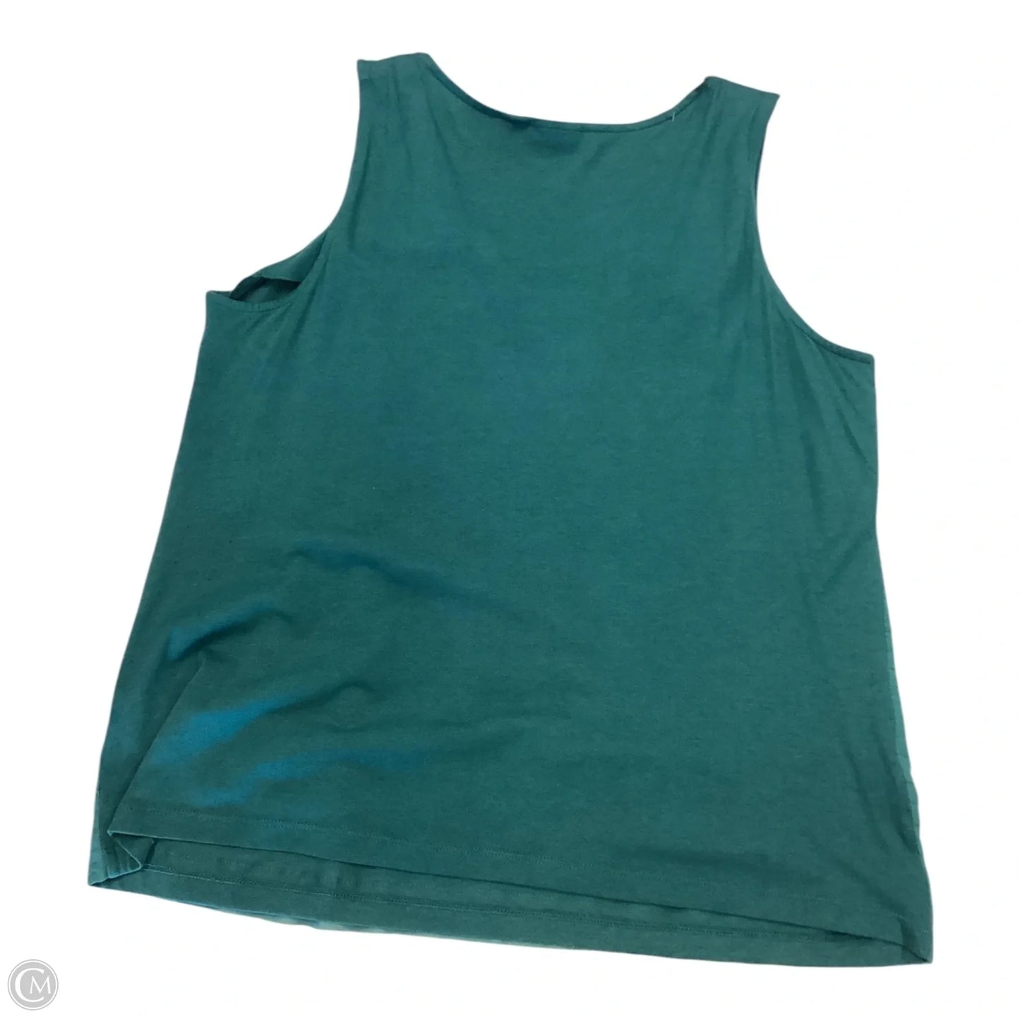 Top Sleeveless By Chicos In Green, Size: 3x