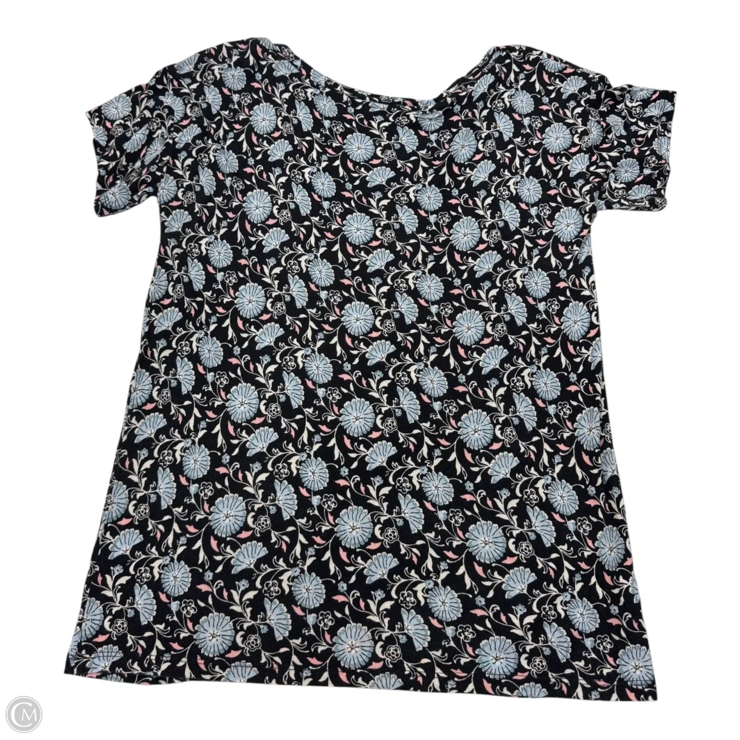 Top Short Sleeve By Loft In Navy, Size: Xs