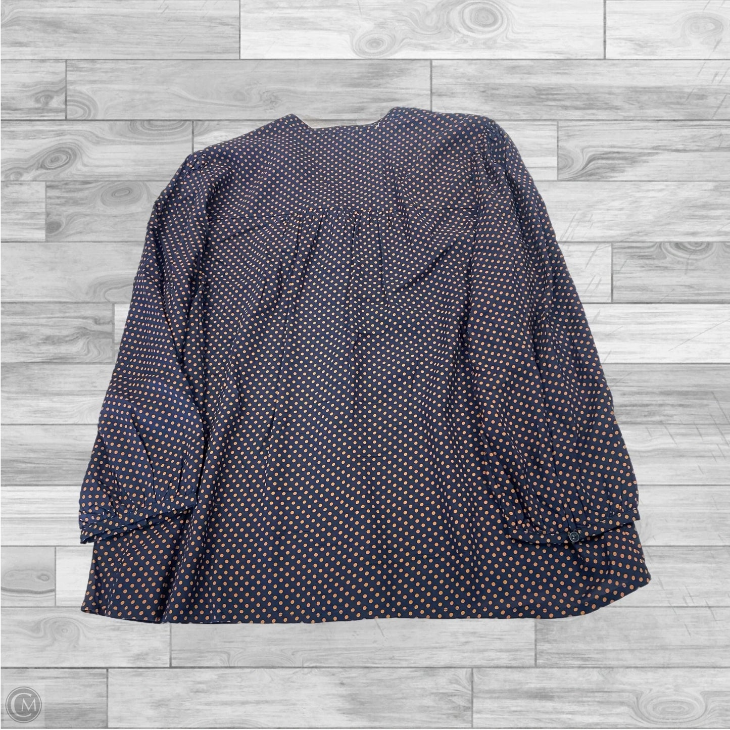 Top Long Sleeve By Lucky Brand In Polkadot Pattern, Size: Xl