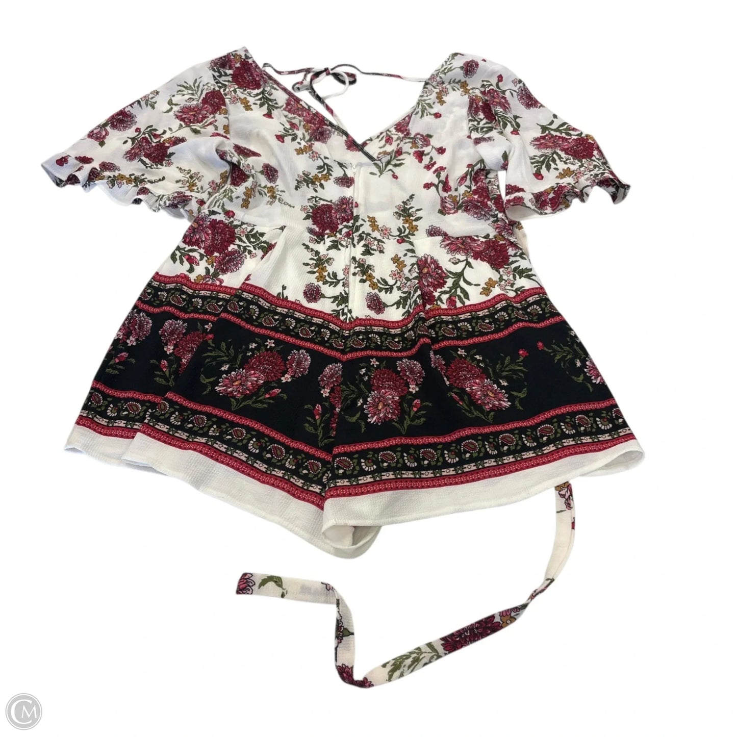 Romper By Trixxi In Floral Print, Size: Xl