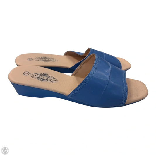 Shoes Heels Block By Clothes Mentor In Blue, Size: 7