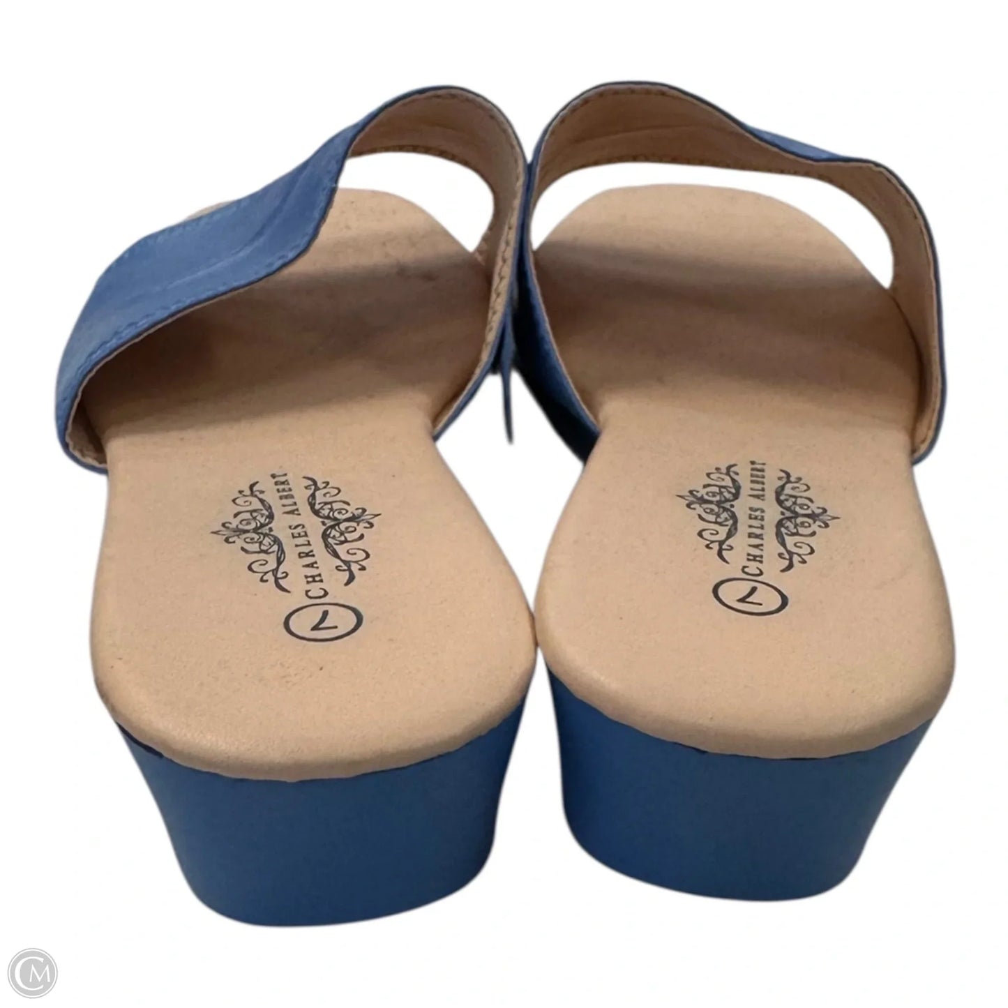Shoes Heels Block By Clothes Mentor In Blue, Size: 7